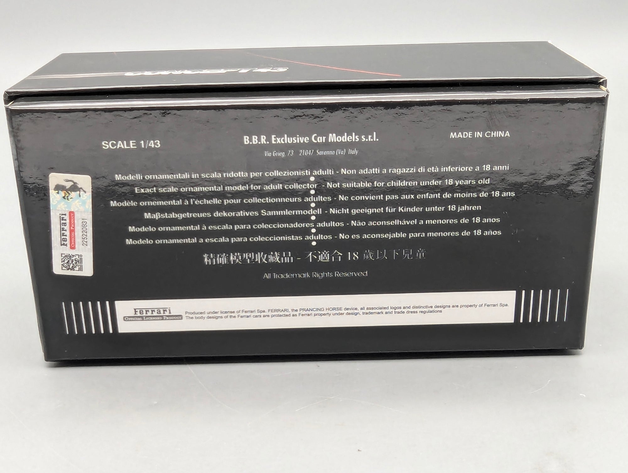 Model Cars 1:43 Spark S9609 Lamborghini Huracan GT3 EVO FIA Vallelunga 2019 #58 OVP