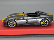Modellautos 1:43 BBR Concept43 Ferrari Monza SP2 Met. Grau Gelb Ltd 04/20 OVP