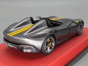 Modellautos 1:43 BBR Concept43 Ferrari Monza SP2 Met. Grau Gelb Ltd 04/20 OVP