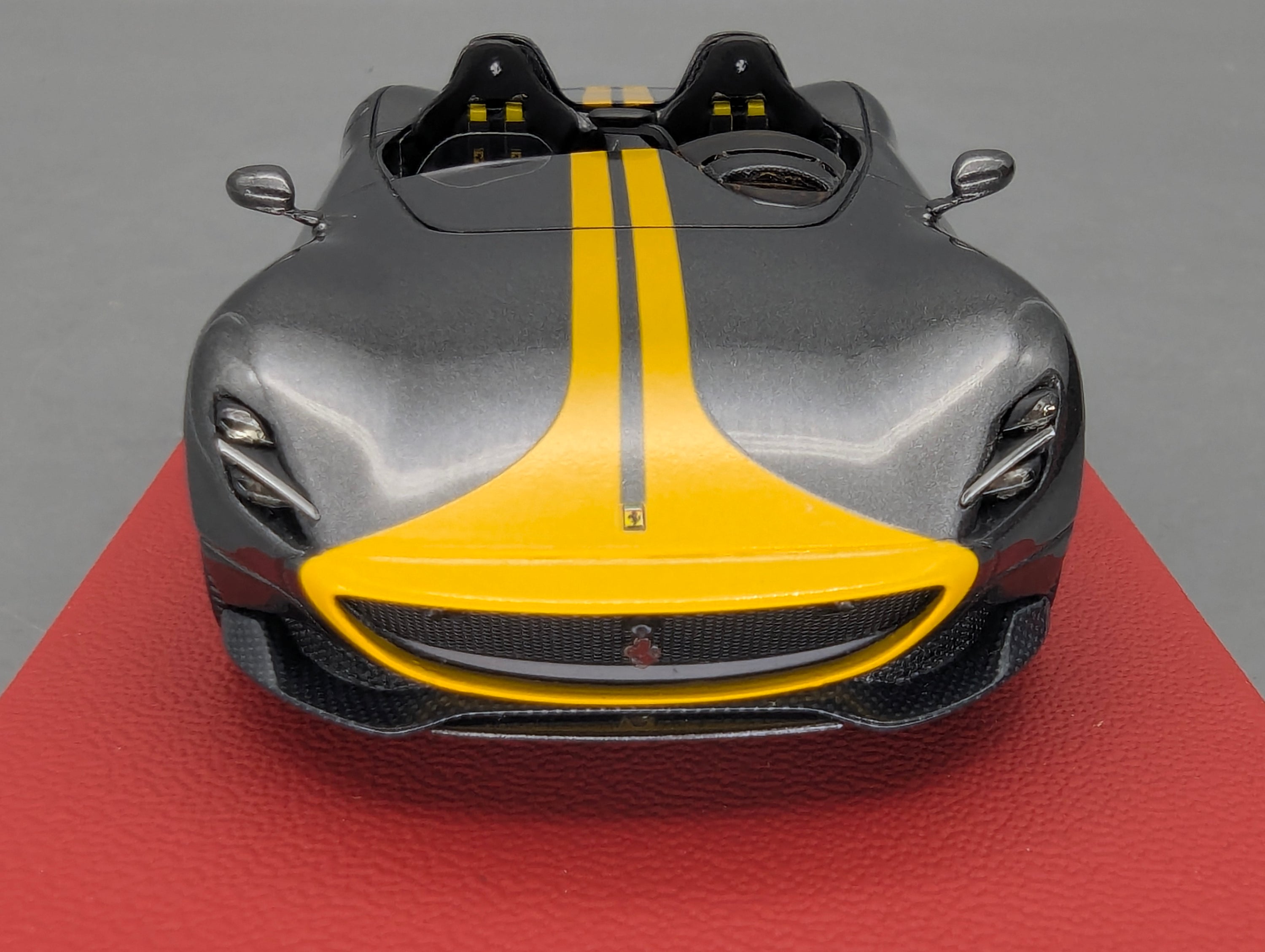 Modellautos 1:43 BBR Concept43 Ferrari Monza SP2 Met. Grau Gelb Ltd 04/20 OVP