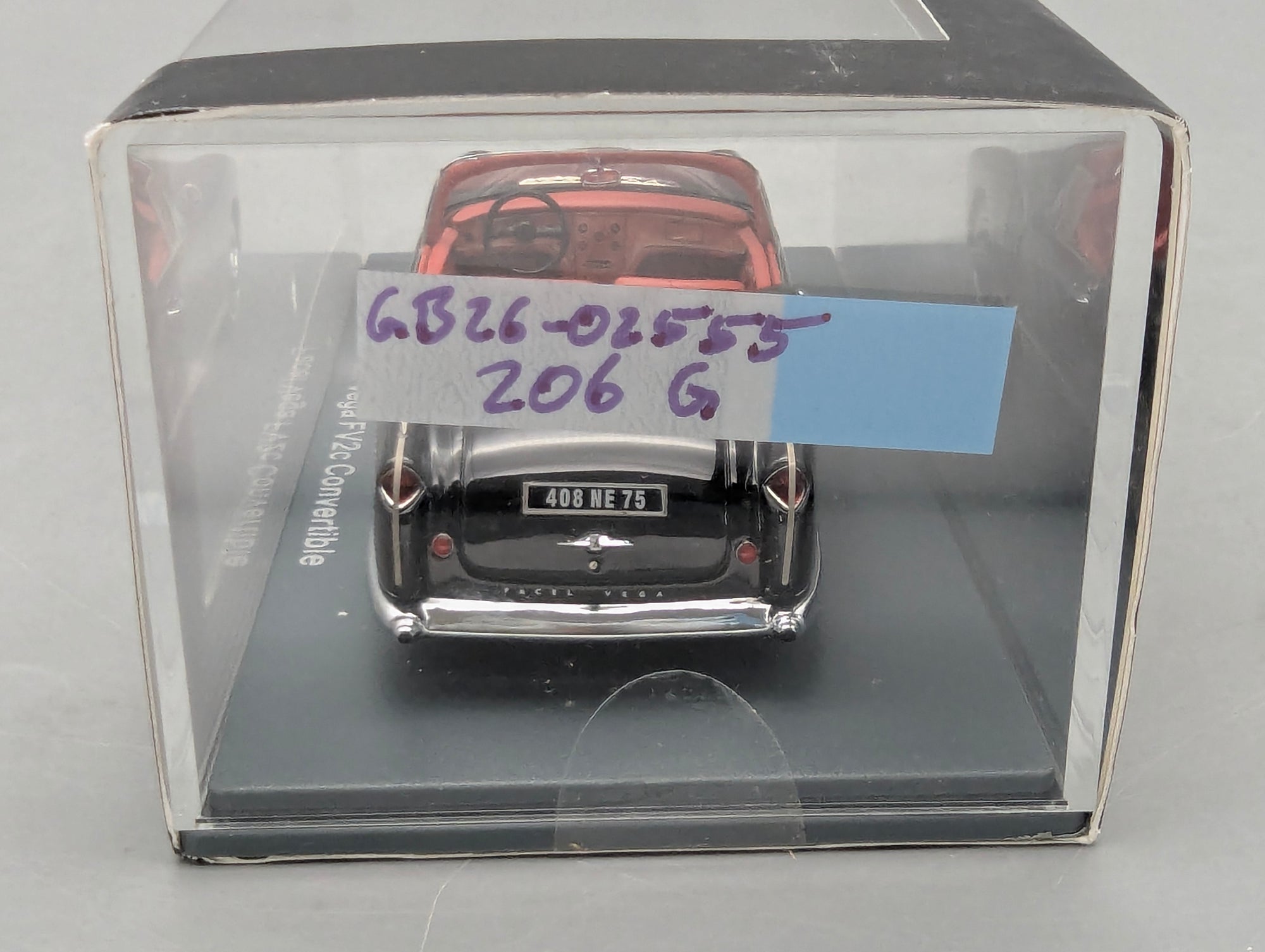 Modellautos 1:43 Neo Scale Models Facel Vega FV2c Convertible Schwarz mit OVP