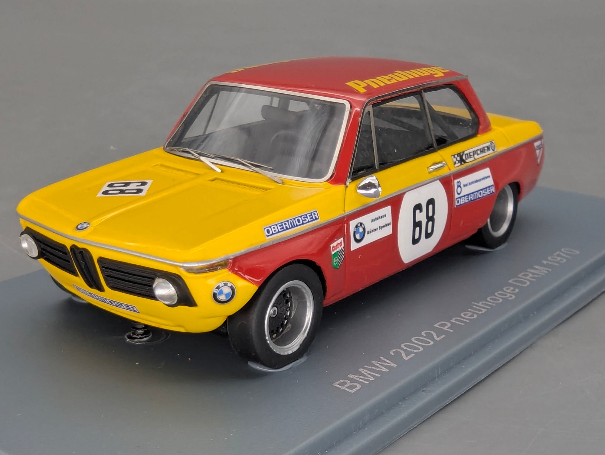 Modellautos 1:43 Neo Scale Models BMW 2002 Pneuhoge DRM 1970 #68 mit OVP