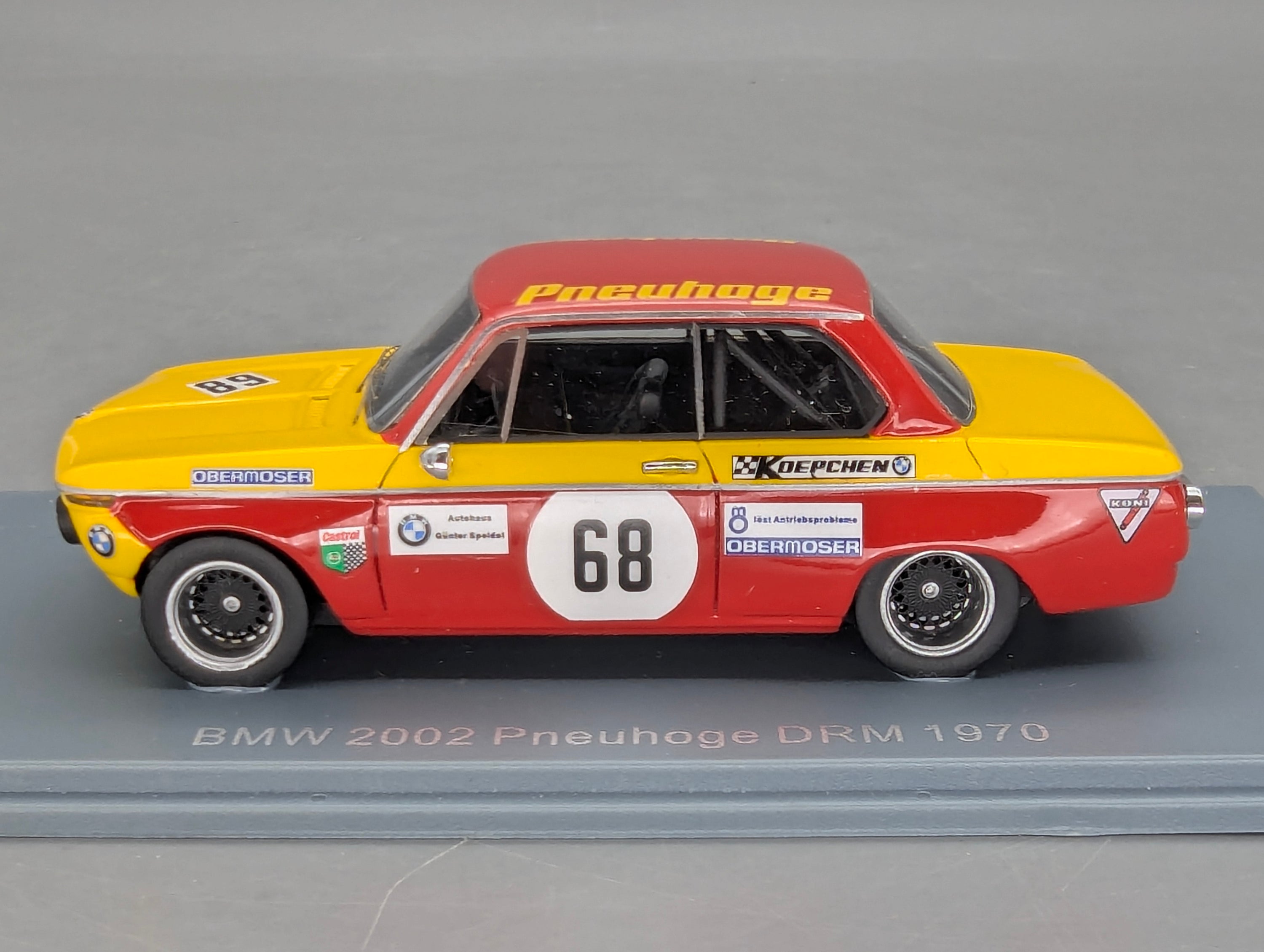 Modellautos 1:43 Neo Scale Models BMW 2002 Pneuhoge DRM 1970 #68 mit OVP