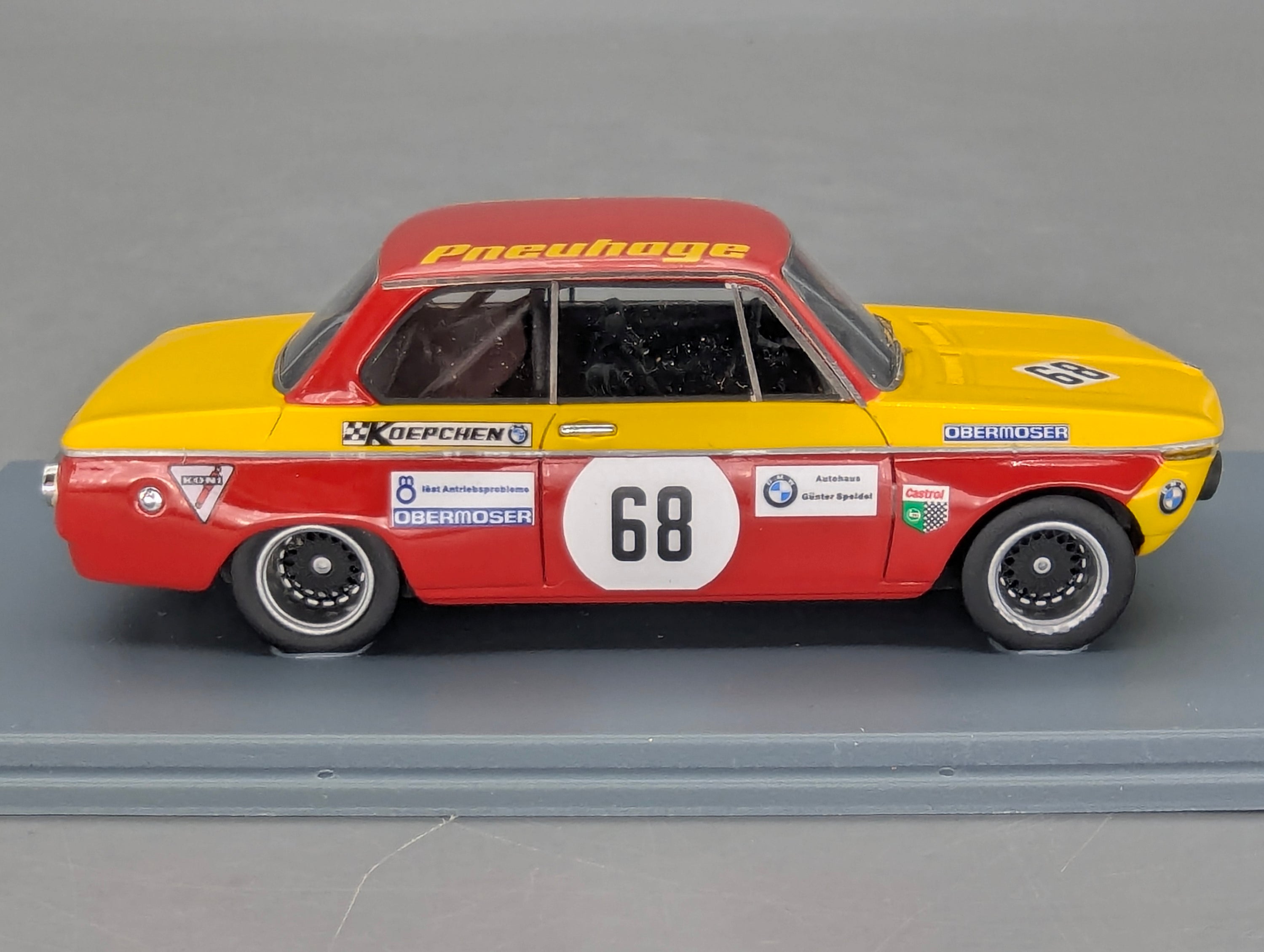 Modellautos 1:43 Neo Scale Models BMW 2002 Pneuhoge DRM 1970 #68 mit OVP