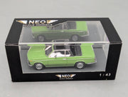 Modellautos 1:43 Neo Scale Models BMW 2002 Baur Grün mit OVP