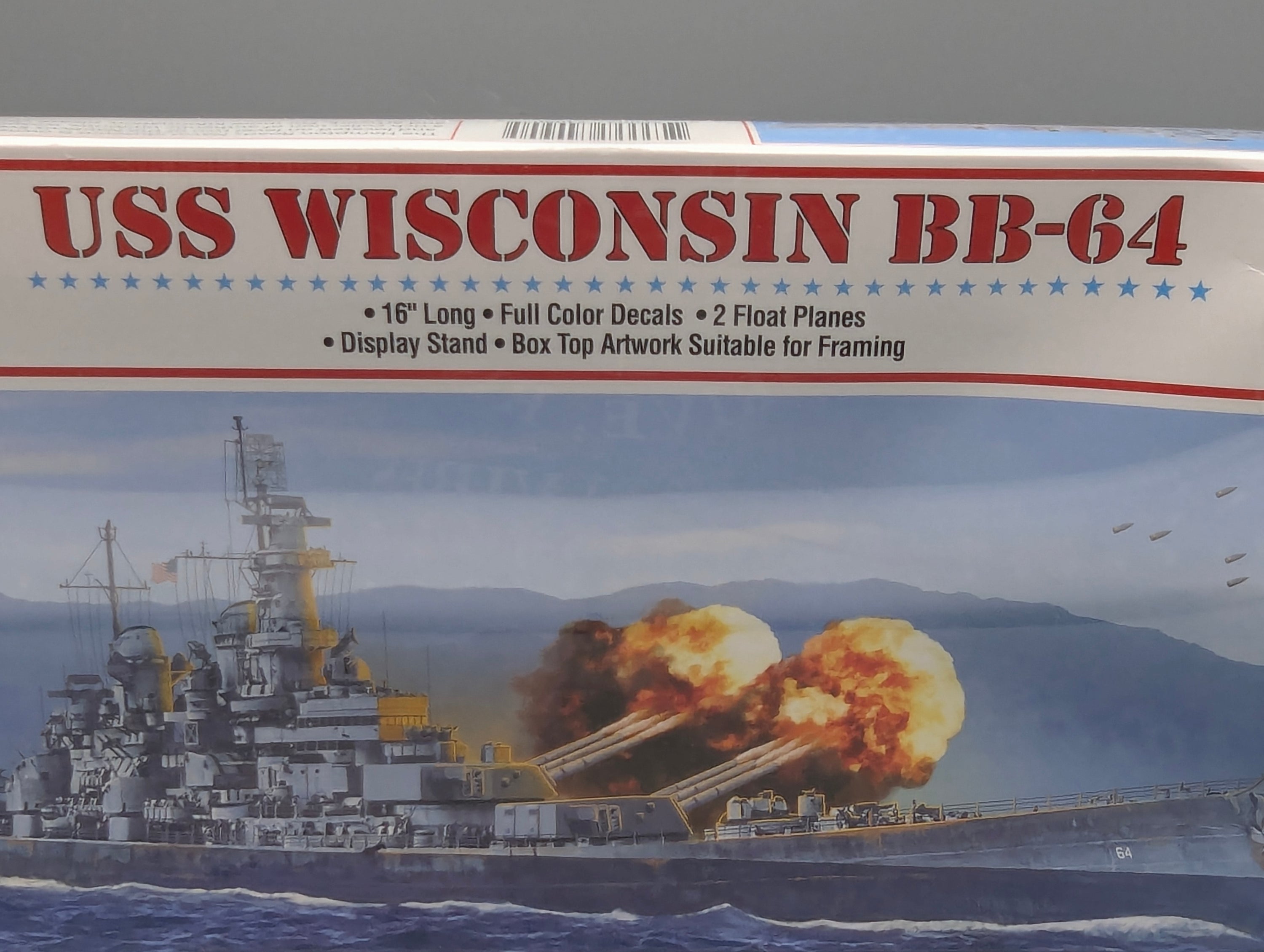 Schiff Modell Bausatz 1:665 Atlantis M3006 USS Wisconsin BB-64 mit OVP