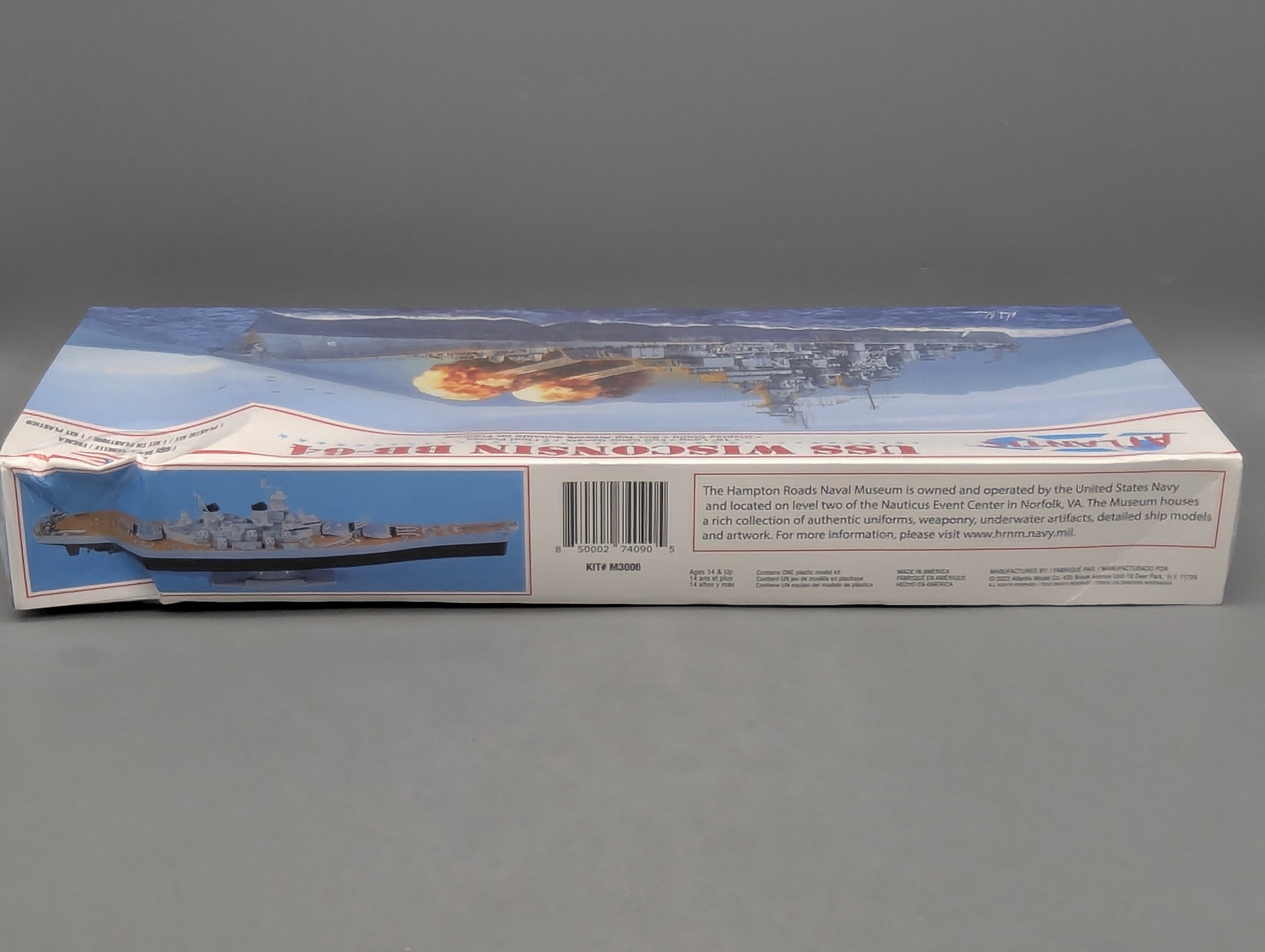 Schiff Modell Bausatz 1:665 Atlantis M3006 USS Wisconsin BB-64 mit OVP