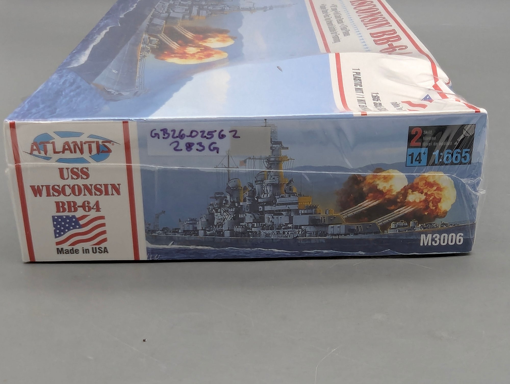 Schiff Modell Bausatz 1:665 Atlantis M3006 USS Wisconsin BB-64 mit OVP