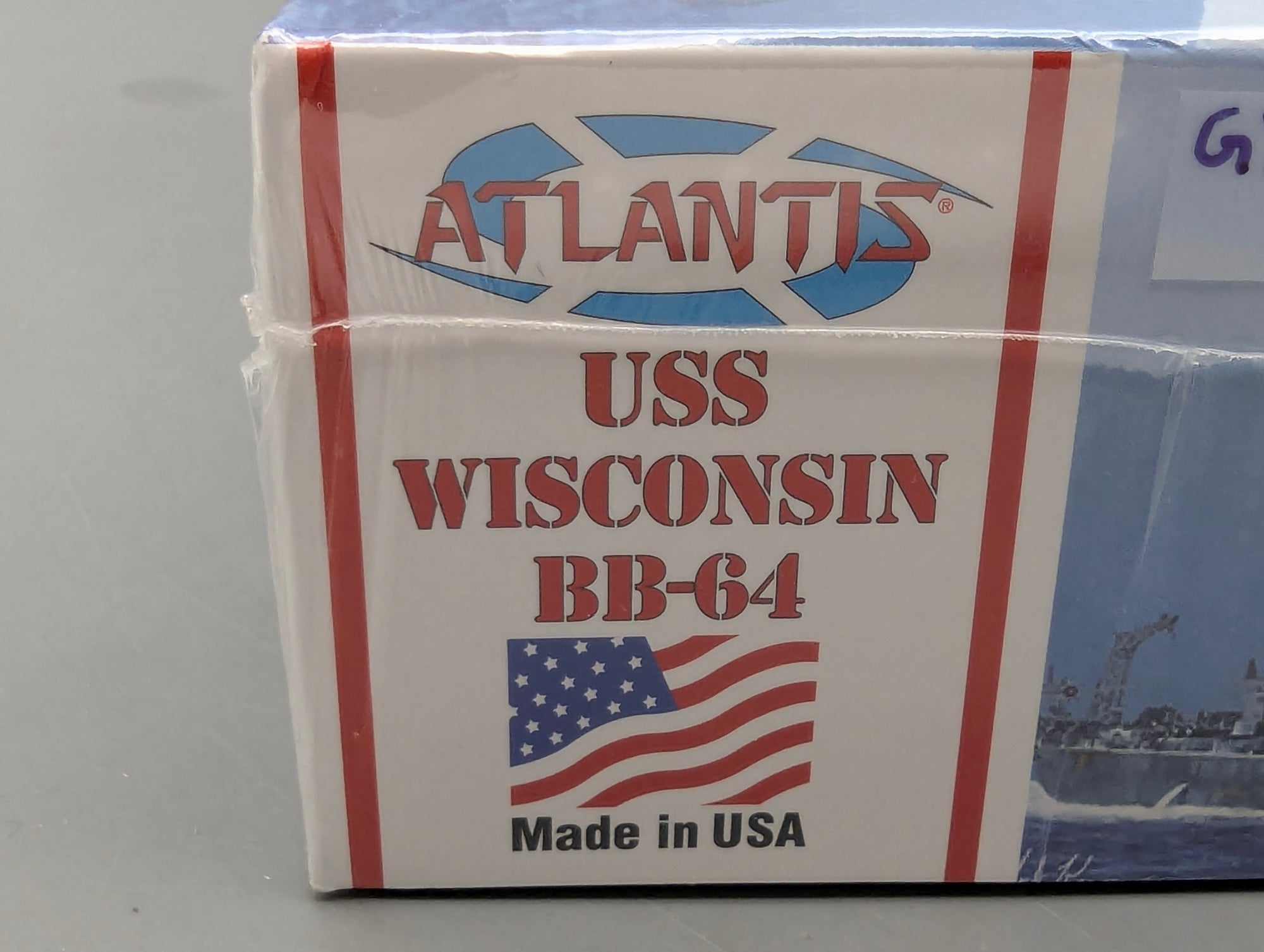 Schiff Modell Bausatz 1:665 Atlantis M3006 USS Wisconsin BB-64 mit OVP