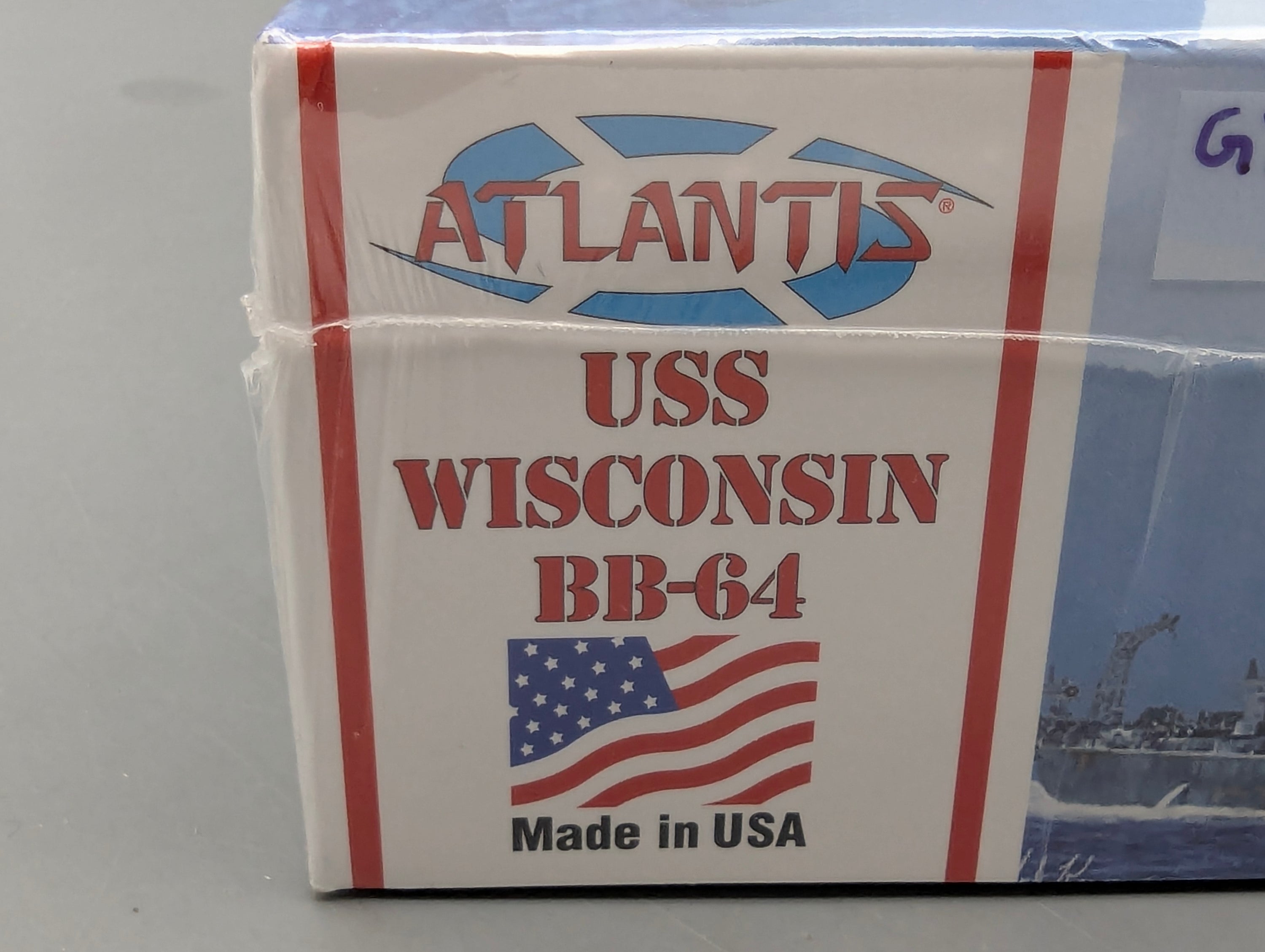 Schiff Modell Bausatz 1:665 Atlantis M3006 USS Wisconsin BB-64 mit OVP