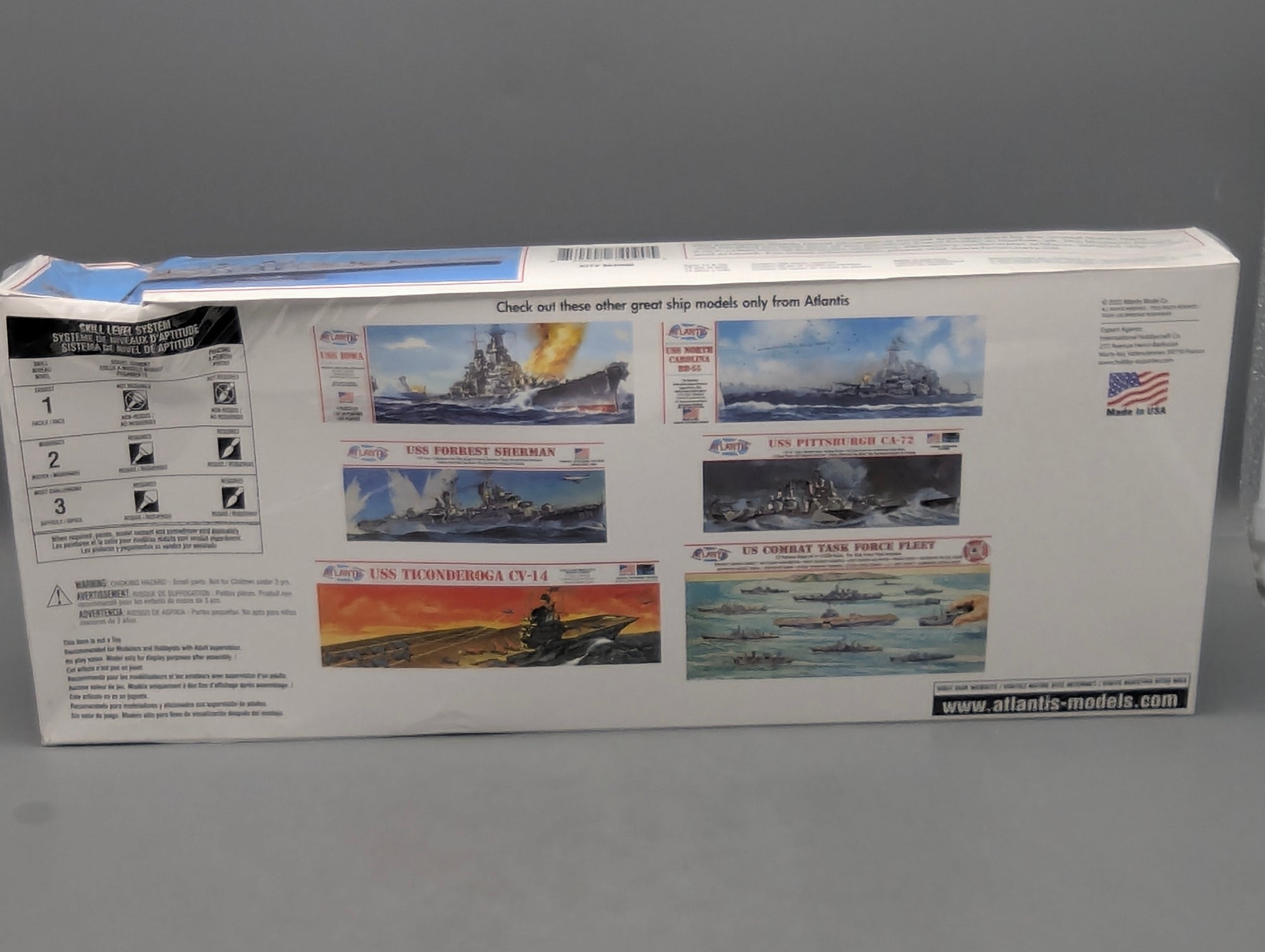 Schiff Modell Bausatz 1:665 Atlantis M3006 USS Wisconsin BB-64 mit OVP