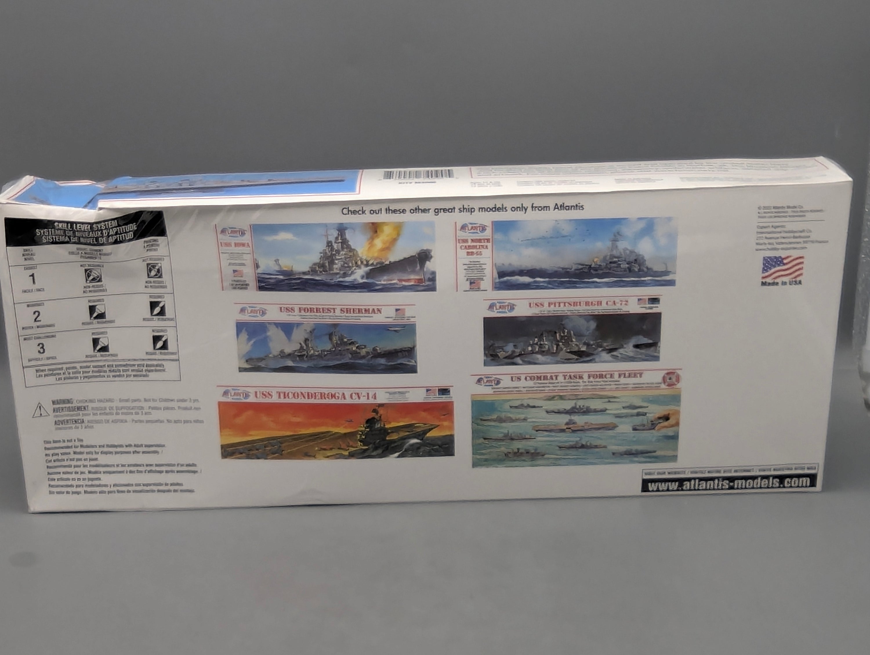 Schiff Modell Bausatz 1:665 Atlantis M3006 USS Wisconsin BB-64 mit OVP