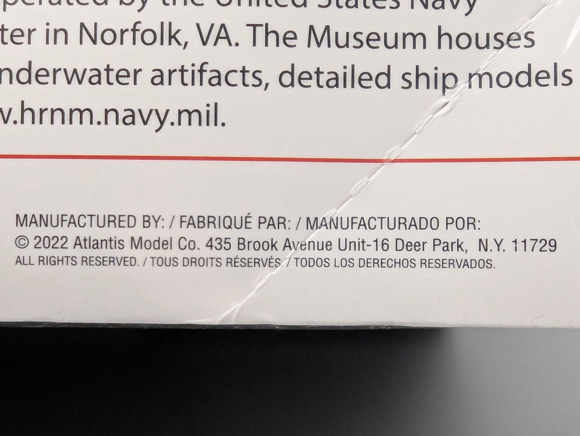 Schiff Modell Bausatz 1:665 Atlantis M3006 USS Wisconsin BB-64 mit OVP