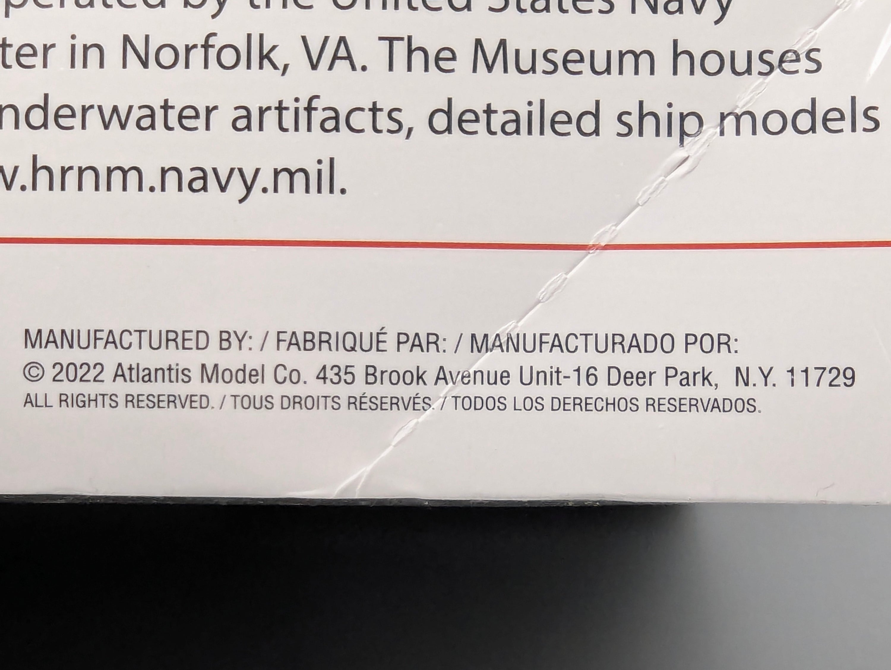 Schiff Modell Bausatz 1:665 Atlantis M3006 USS Wisconsin BB-64 mit OVP