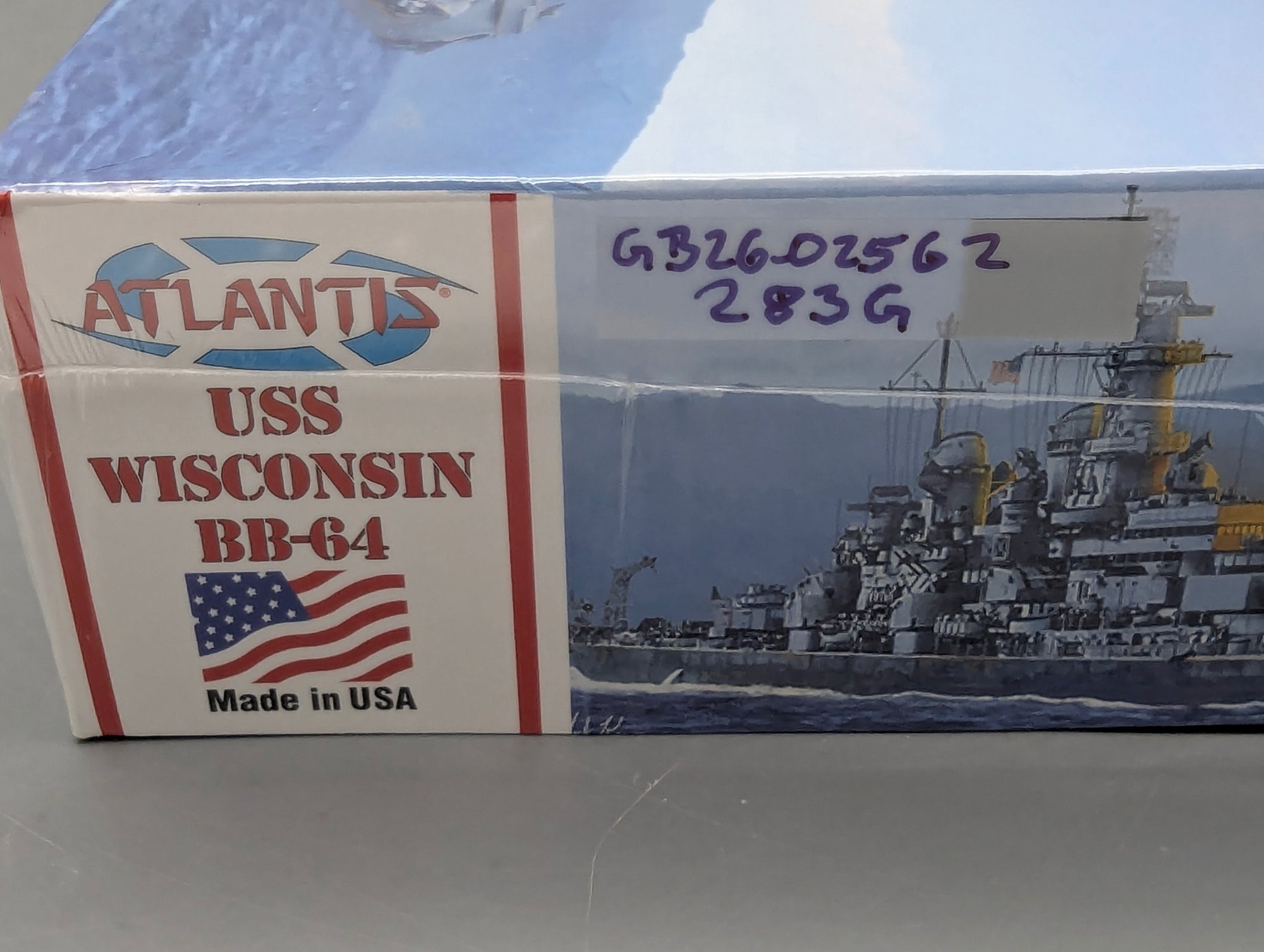 Schiff Modell Bausatz 1:665 Atlantis M3006 USS Wisconsin BB-64 mit OVP
