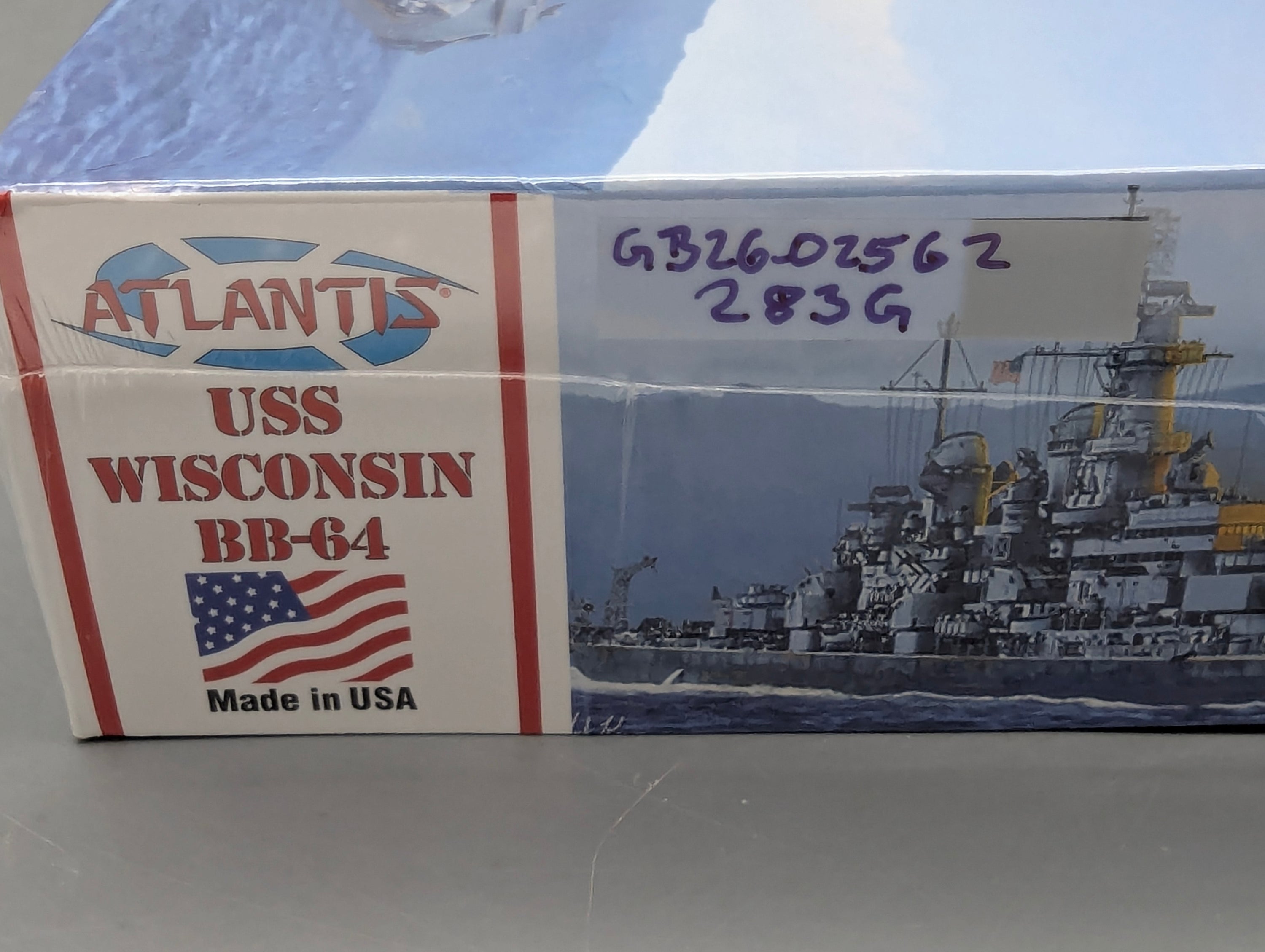 Schiff Modell Bausatz 1:665 Atlantis M3006 USS Wisconsin BB-64 mit OVP