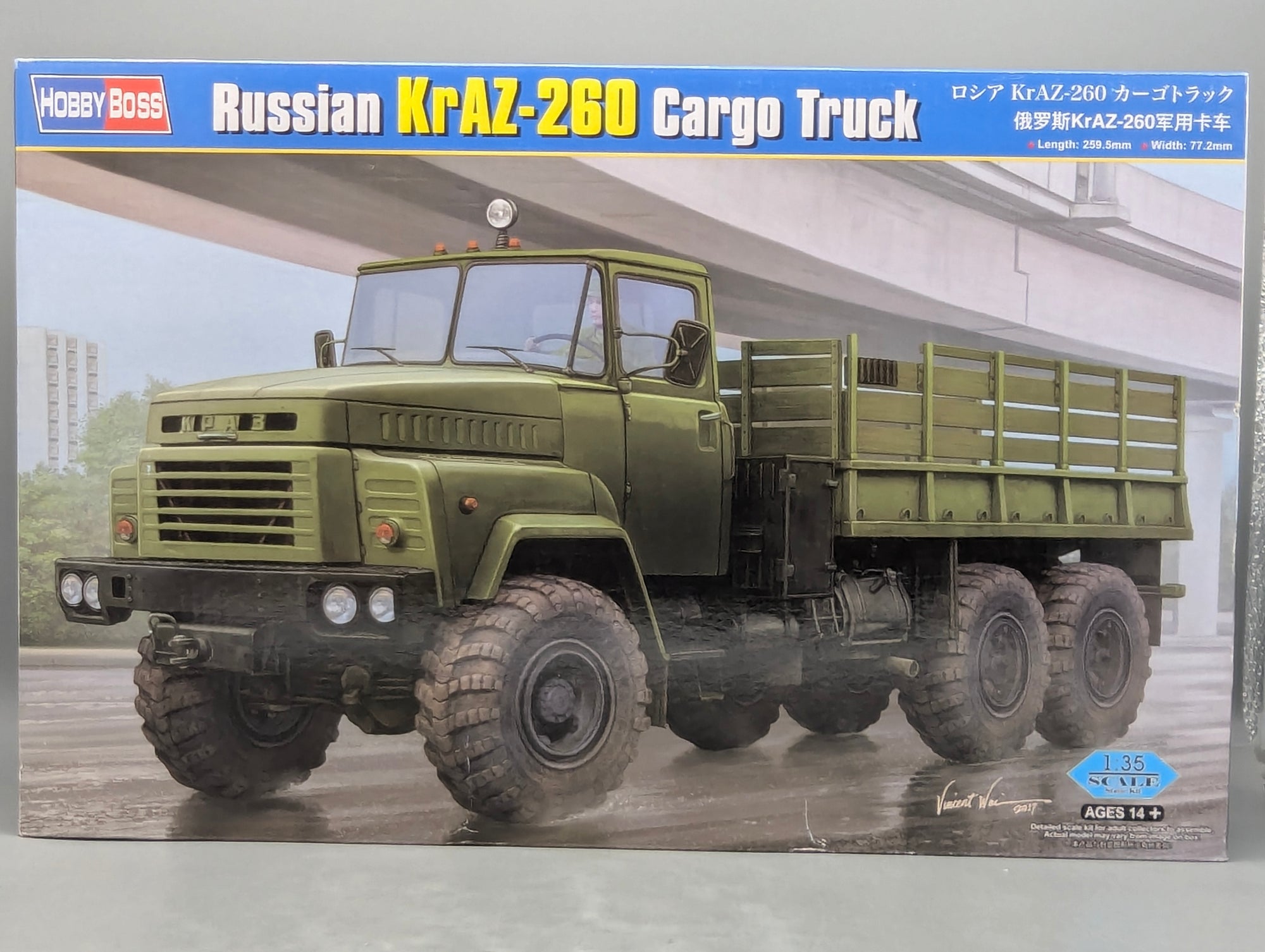 LKW Modell Bausatz 1:35 Hobby Boss 85510 Russian KrAZ-260 Cargo Truck mit OVP