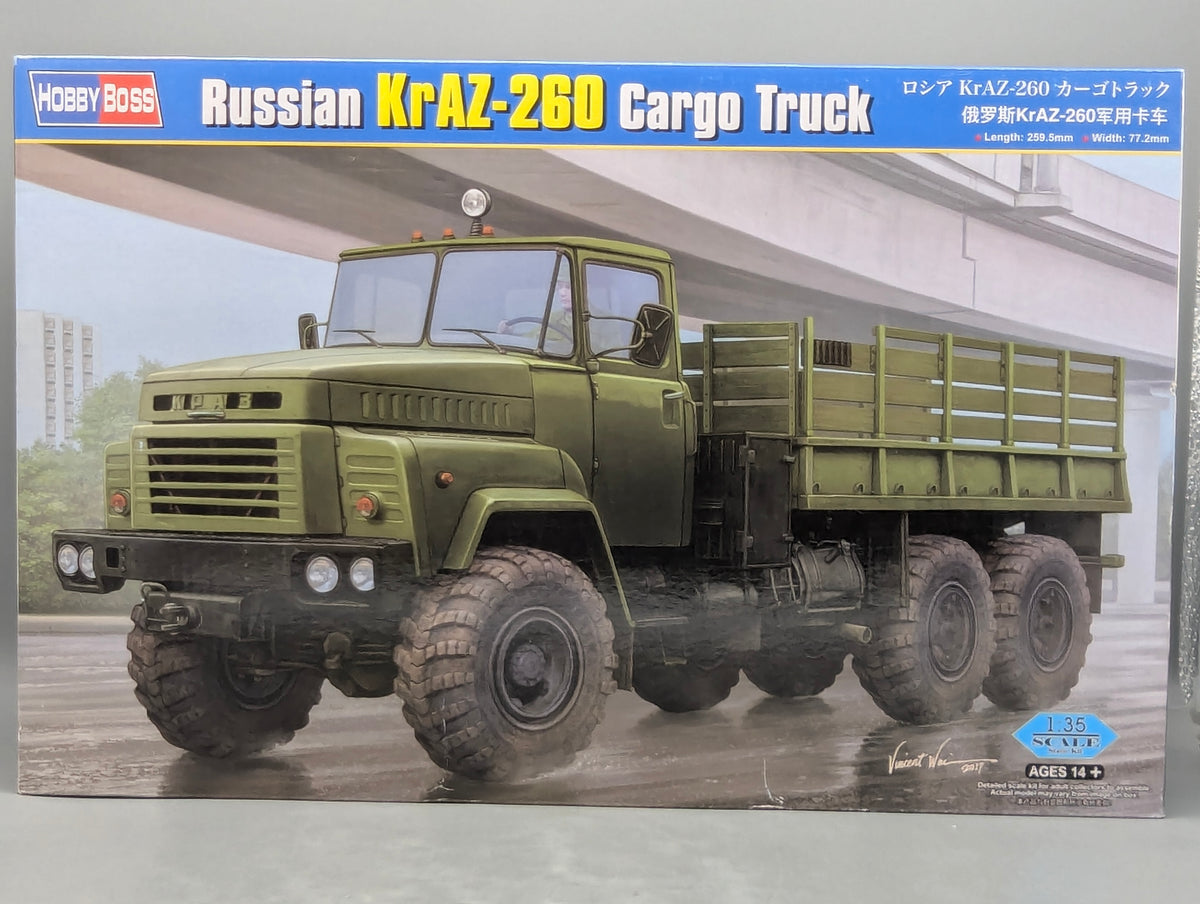 LKW Modell Bausatz 1:35 Hobby Boss 85510 Russian KrAZ-260 Cargo Truck mit OVP