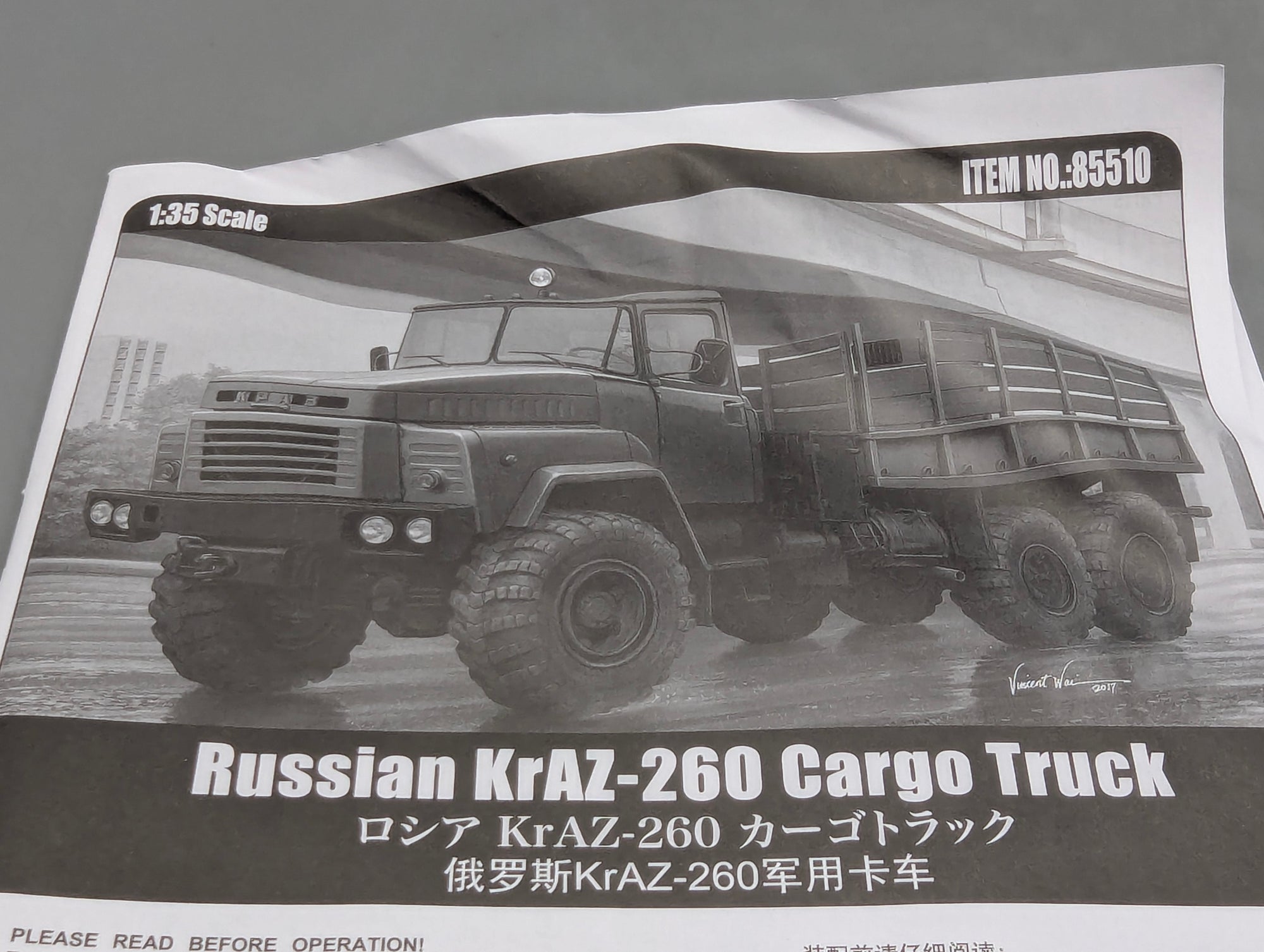 LKW Modell Bausatz 1:35 Hobby Boss 85510 Russian KrAZ-260 Cargo Truck mit OVP