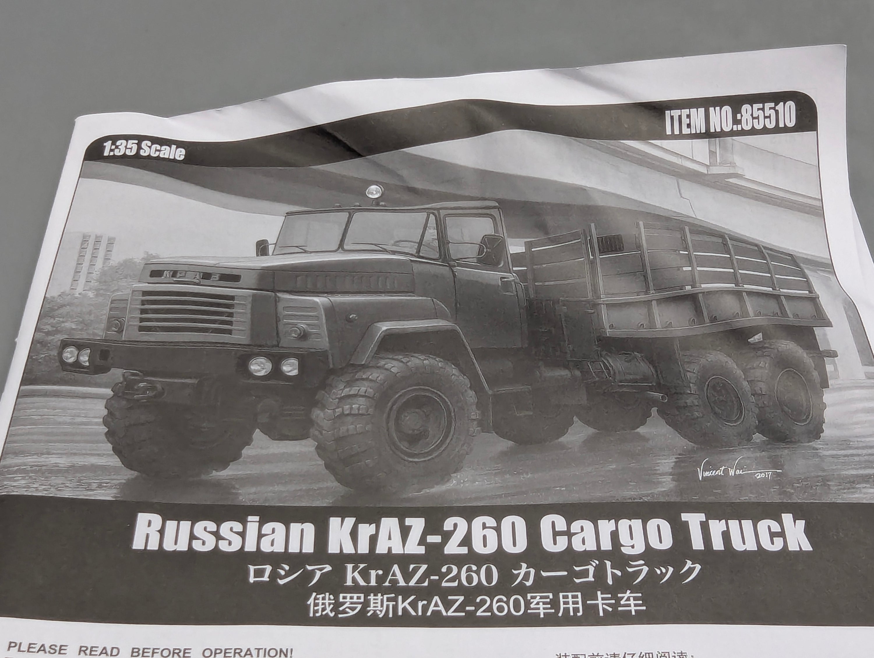LKW Modell Bausatz 1:35 Hobby Boss 85510 Russian KrAZ-260 Cargo Truck mit OVP
