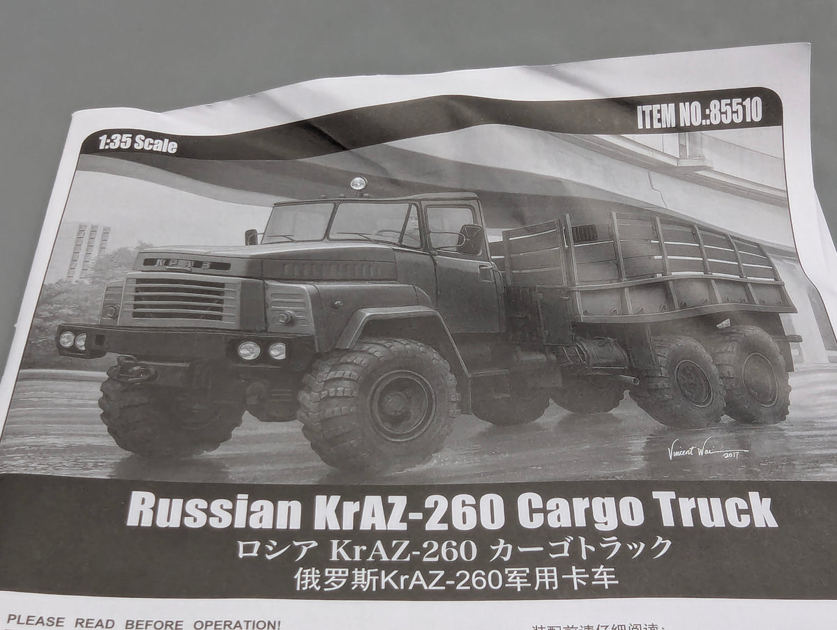 LKW Modell Bausatz 1:35 Hobby Boss 85510 Russian KrAZ-260 Cargo Truck mit OVP