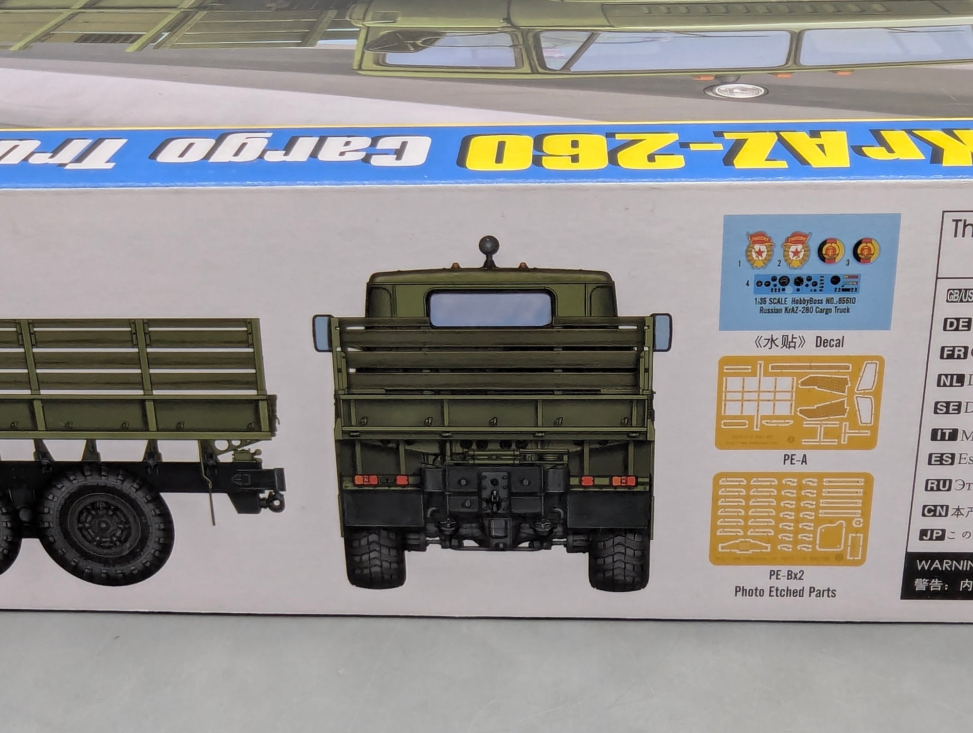 LKW Modell Bausatz 1:35 Hobby Boss 85510 Russian KrAZ-260 Cargo Truck mit OVP