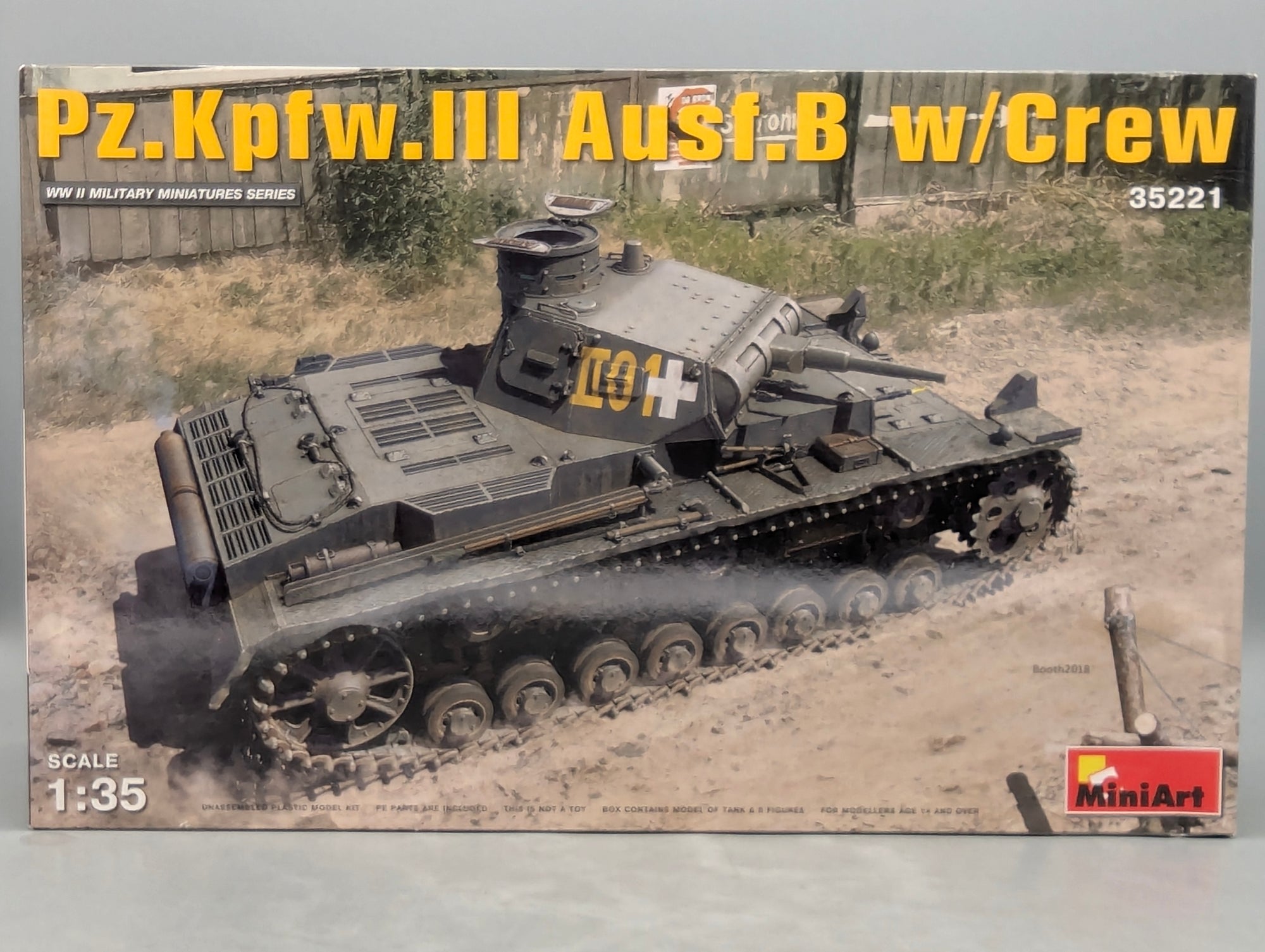 Panzer Modell Bausatz 1:35 MiniArt 35221 Pz.Kpfw.III Ausf.B w/Crew mit OVP
