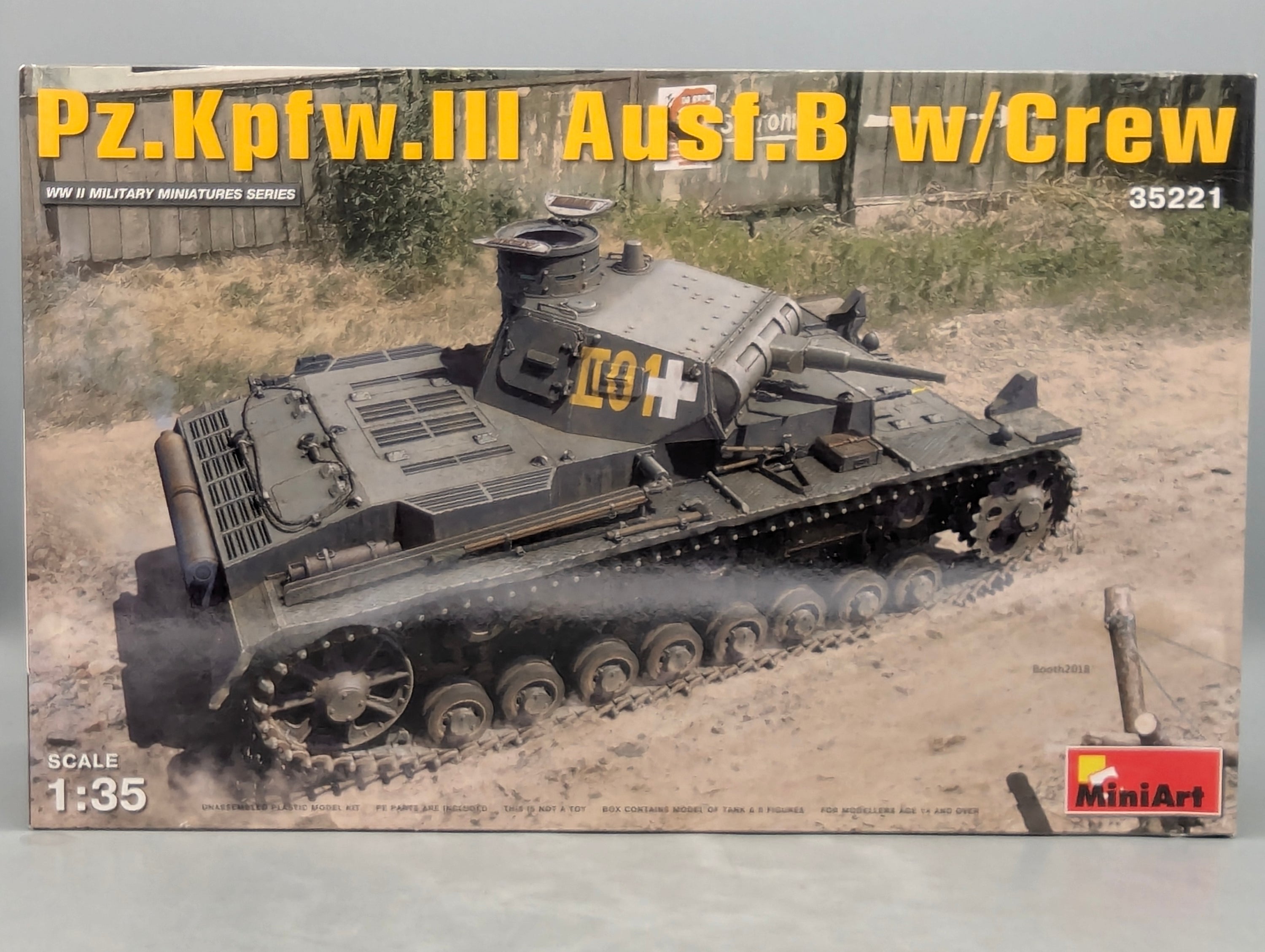 Panzer Modell Bausatz 1:35 MiniArt 35221 Pz.Kpfw.III Ausf.B w/Crew mit OVP