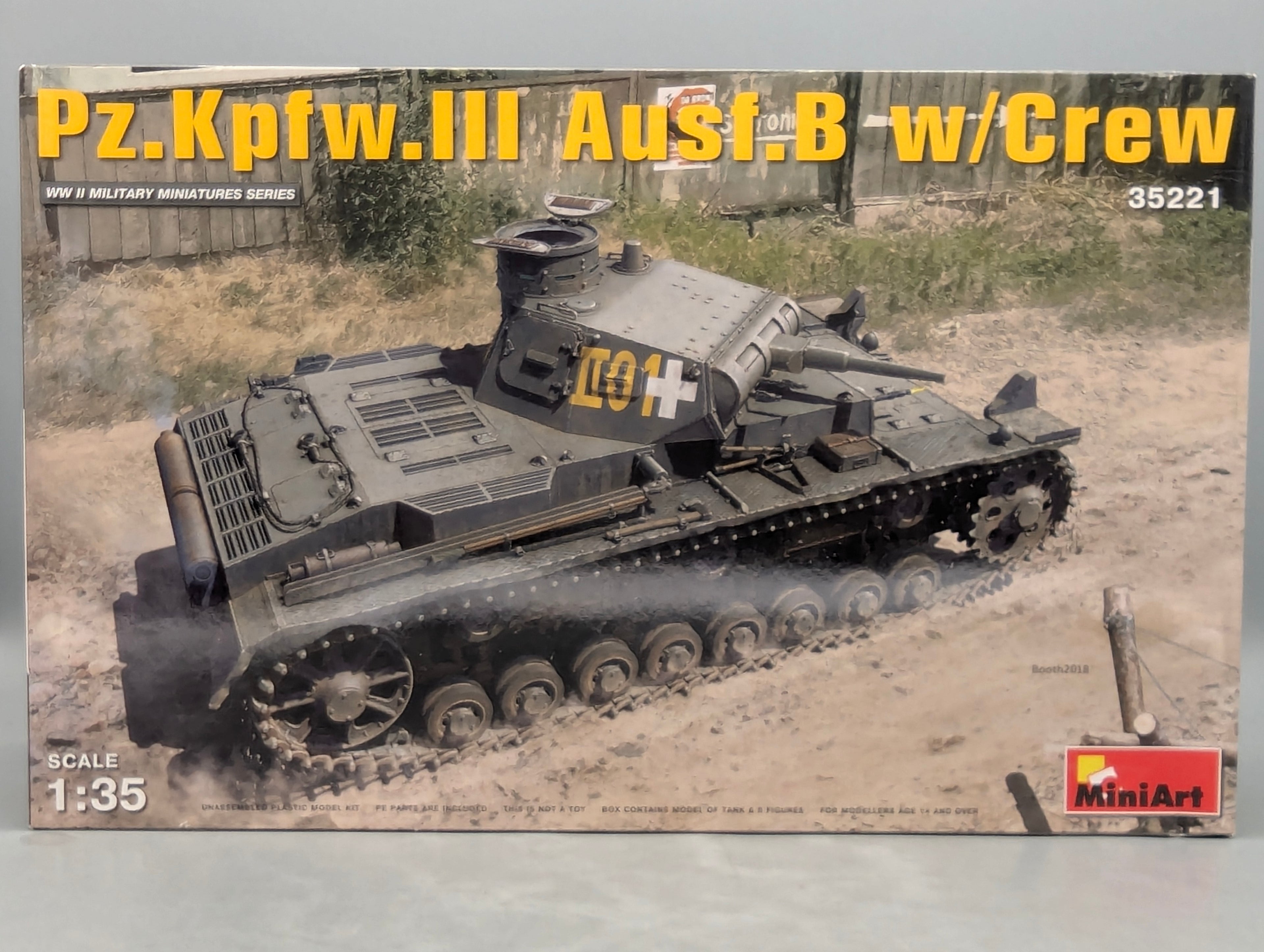 Panzer Modell Bausatz 1:35 MiniArt 35221 Pz.Kpfw.III Ausf.B w/Crew mit OVP