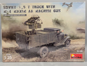 LKW Modell Bausatz 1:35 MiniArt 35186 Soviet 1,5 t Truck w/Gun mit OVP