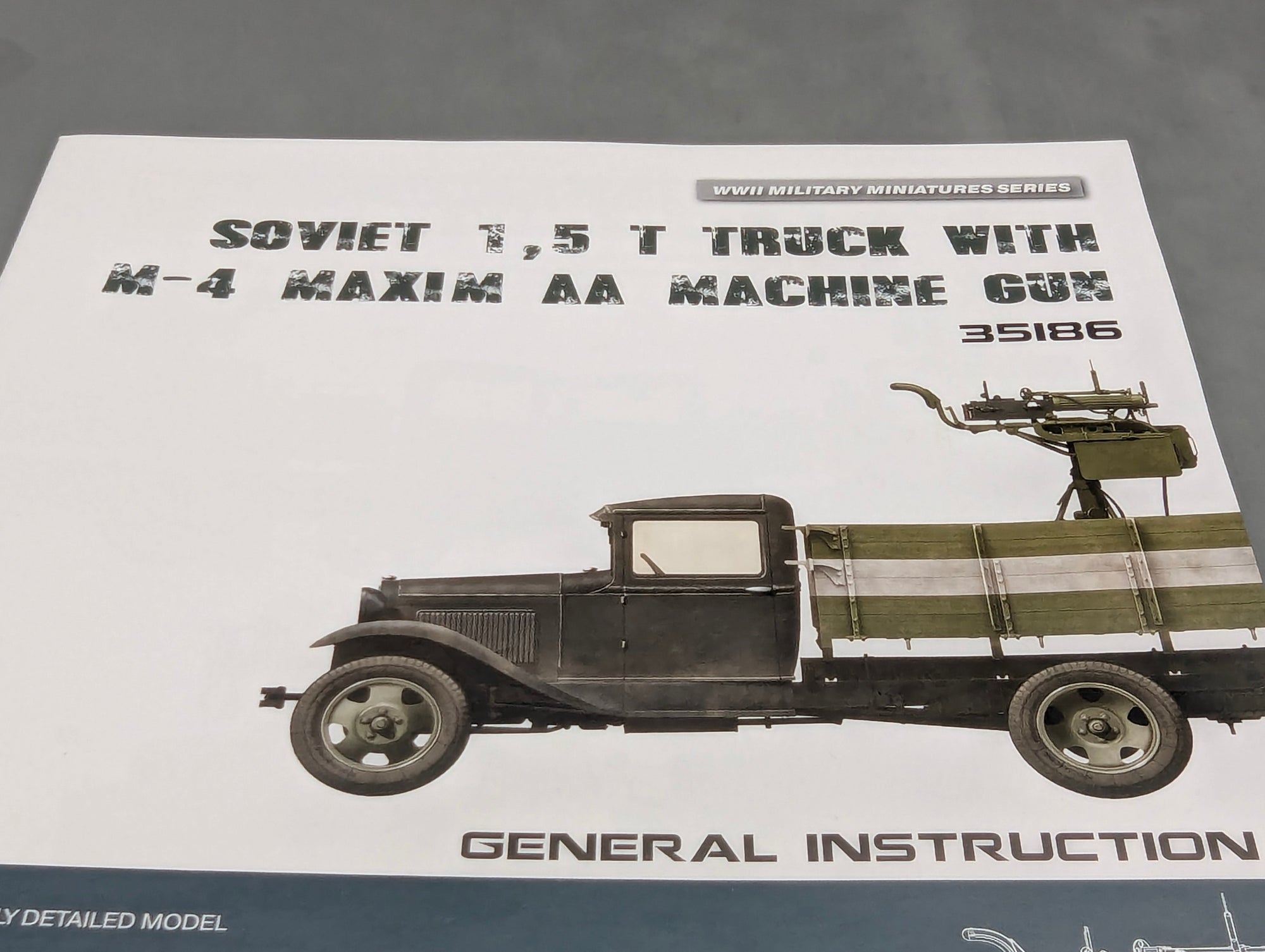 LKW Modell Bausatz 1:35 MiniArt 35186 Soviet 1,5 t Truck w/Gun mit OVP