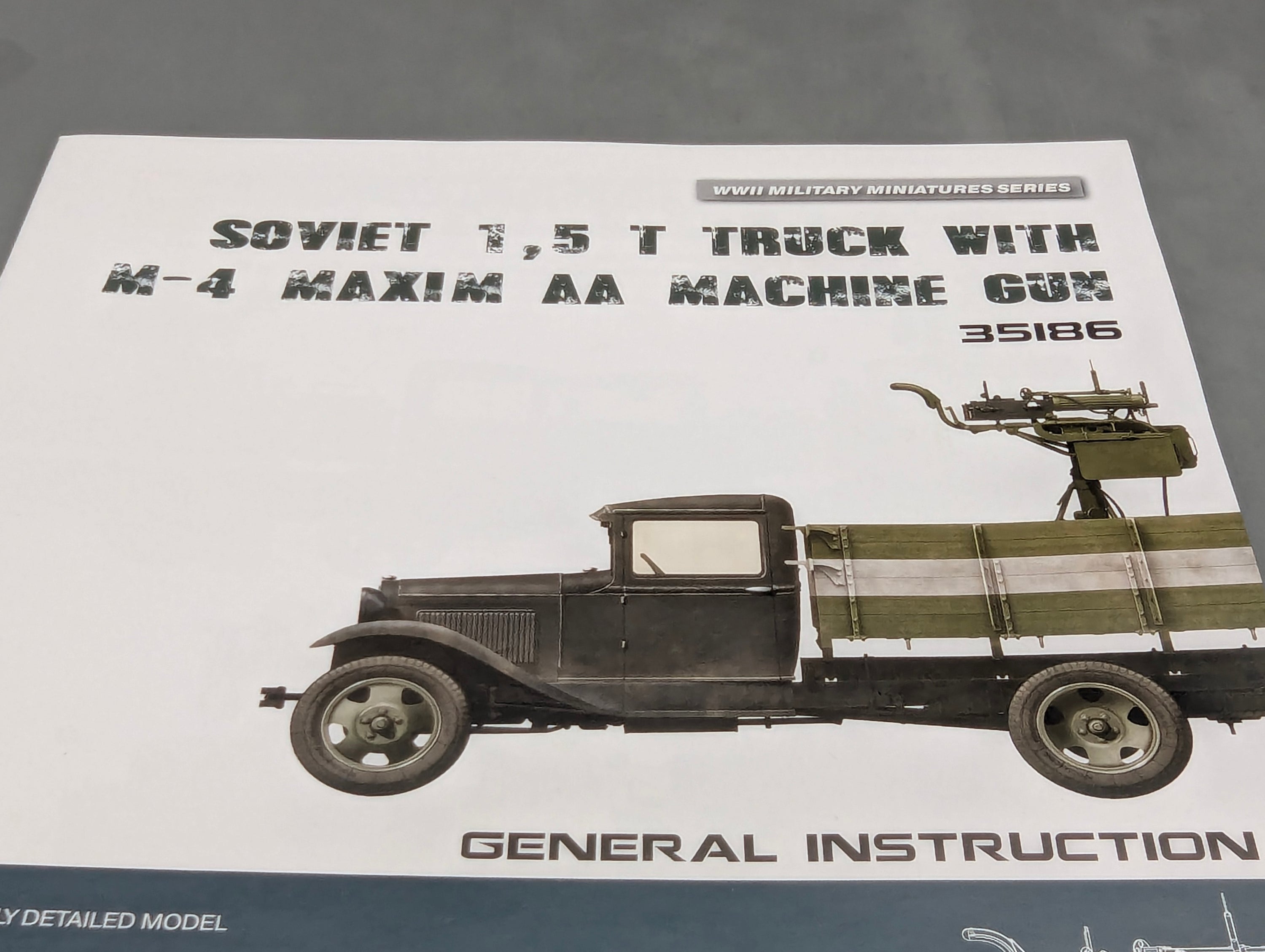 LKW Modell Bausatz 1:35 MiniArt 35186 Soviet 1,5 t Truck w/Gun mit OVP