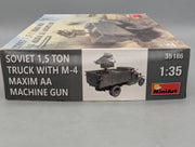 LKW Modell Bausatz 1:35 MiniArt 35186 Soviet 1,5 t Truck w/Gun mit OVP