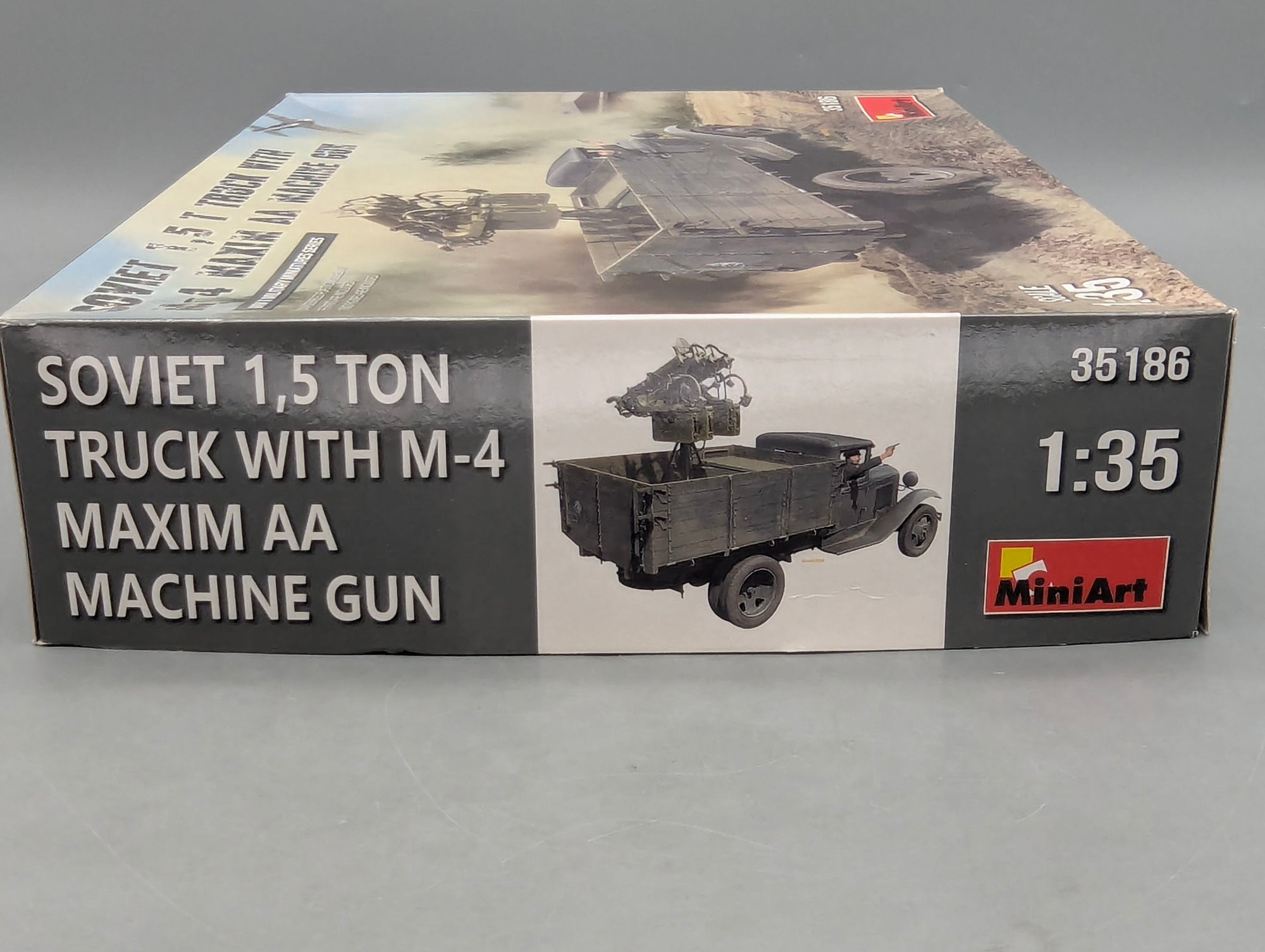 LKW Modell Bausatz 1:35 MiniArt 35186 Soviet 1,5 t Truck w/Gun mit OVP