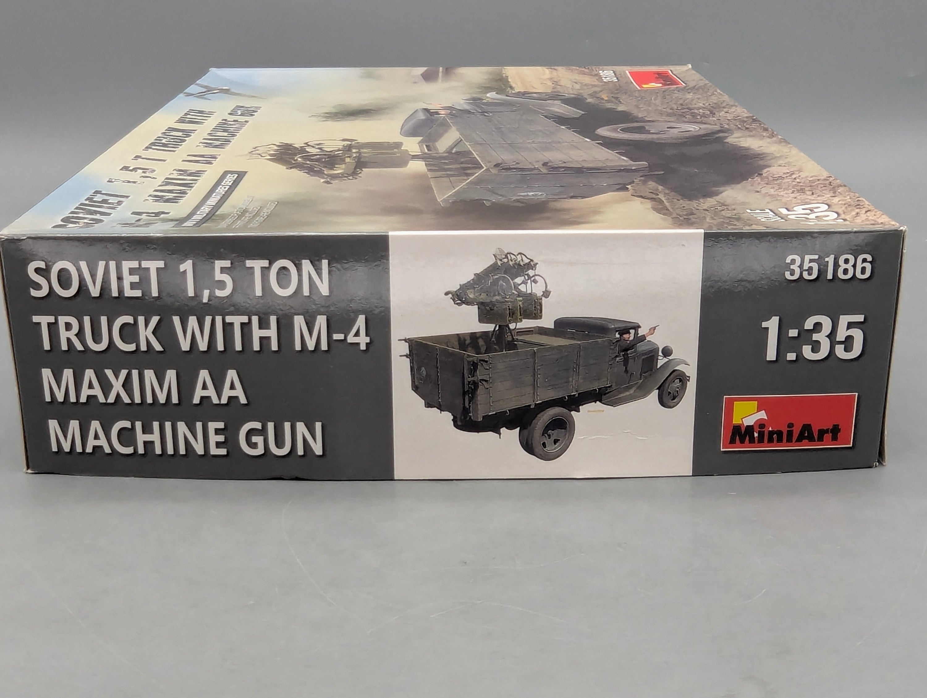 LKW Modell Bausatz 1:35 MiniArt 35186 Soviet 1,5 t Truck w/Gun mit OVP