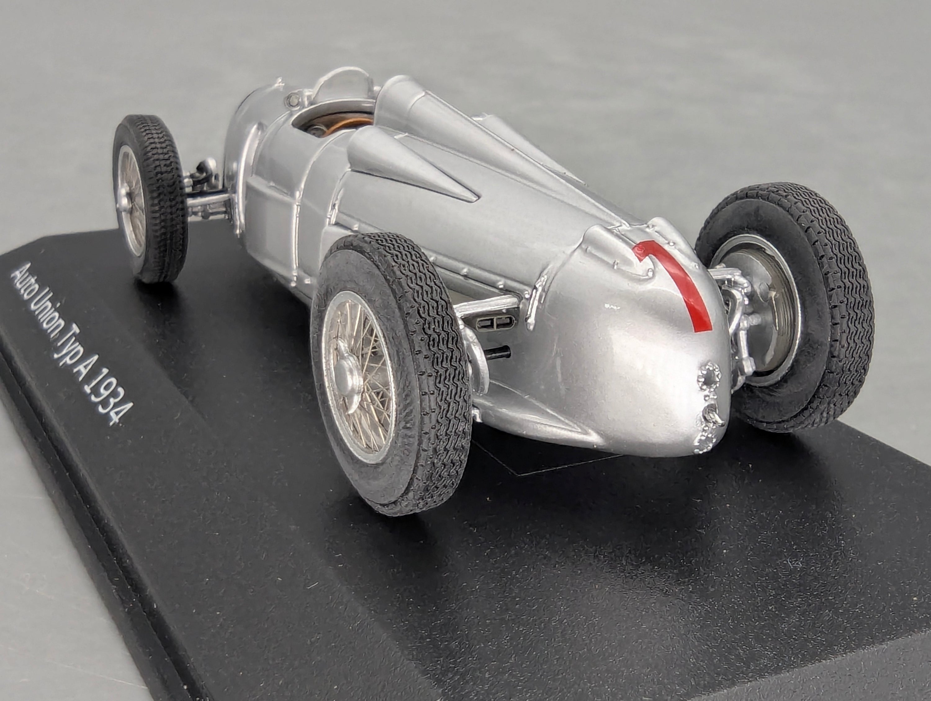 Modellautos 1:43 Minichamps Audi Auto Union Typ A 1934 Silber mit Dealer OVP