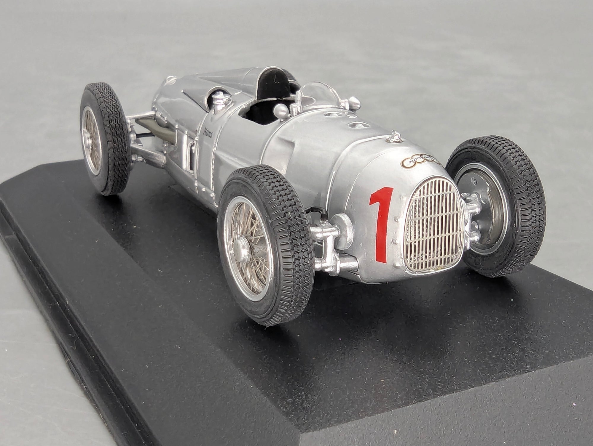 Modellautos 1:43 Minichamps Audi Auto Union Typ A 1934 Silber mit Dealer OVP