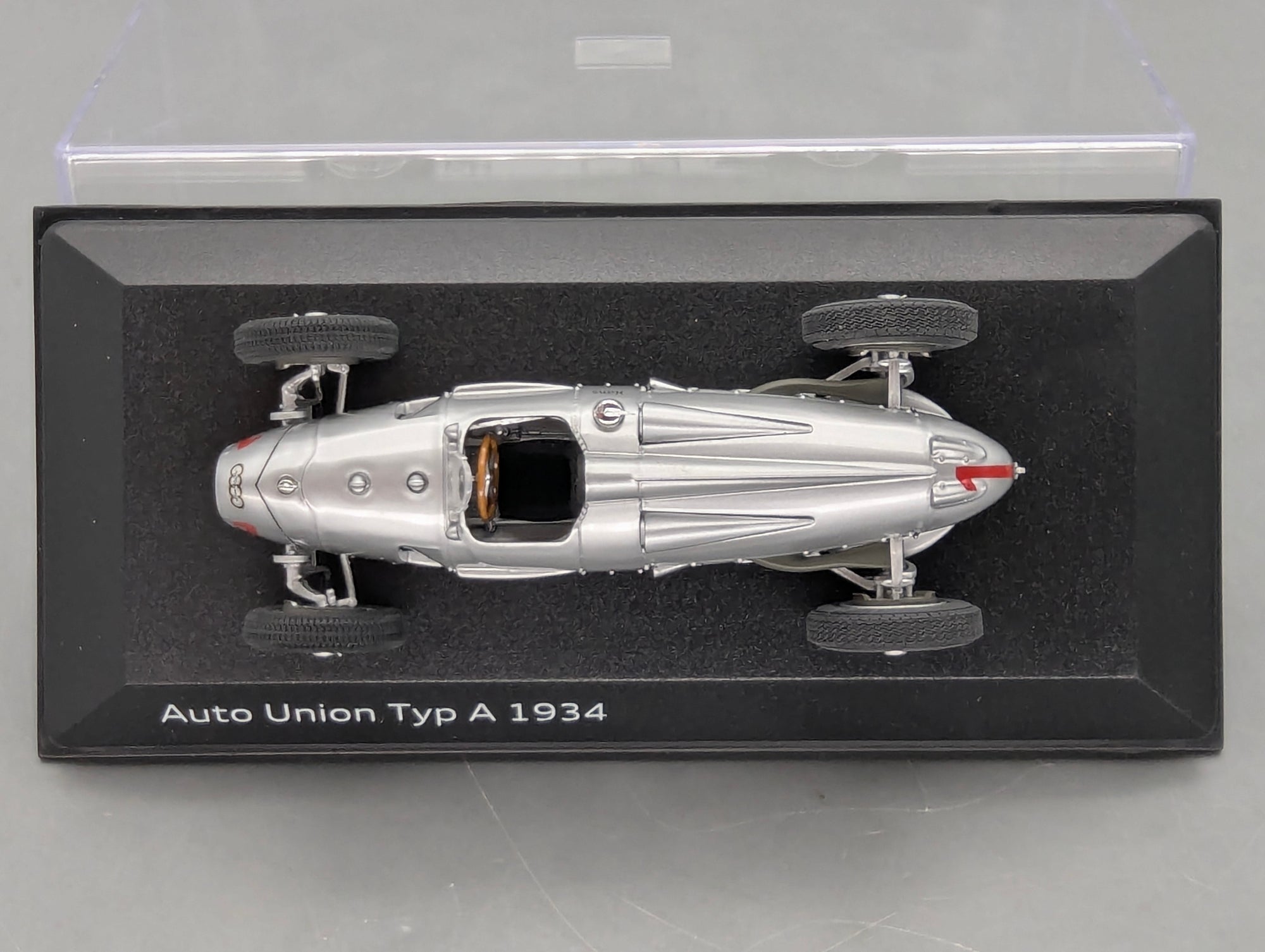 Modellautos 1:43 Minichamps Audi Auto Union Typ A 1934 Silber mit Dealer OVP