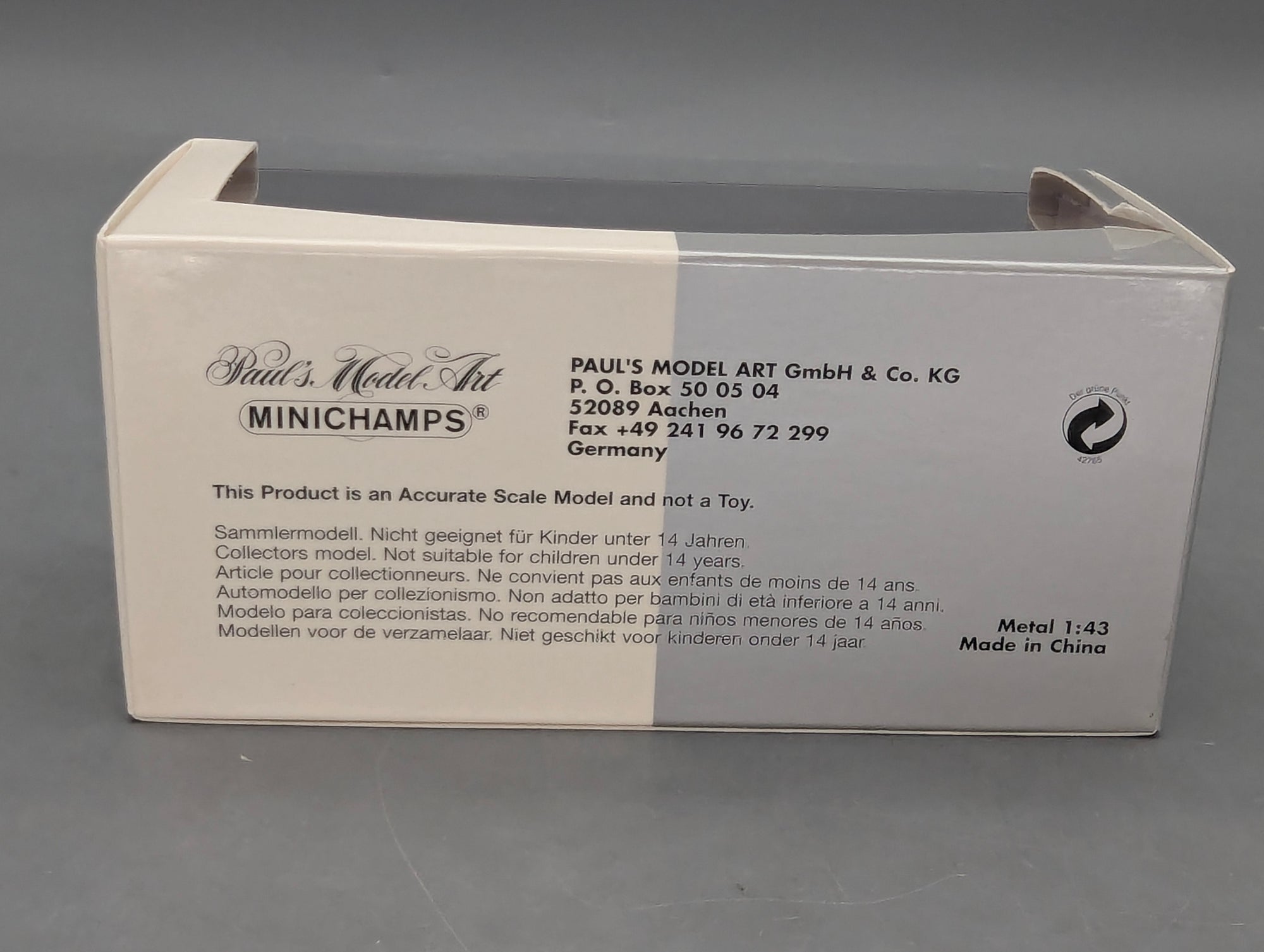 Modellautos 1:43 Minichamps Audi A2 Jaipurrot mit Dealer OVP