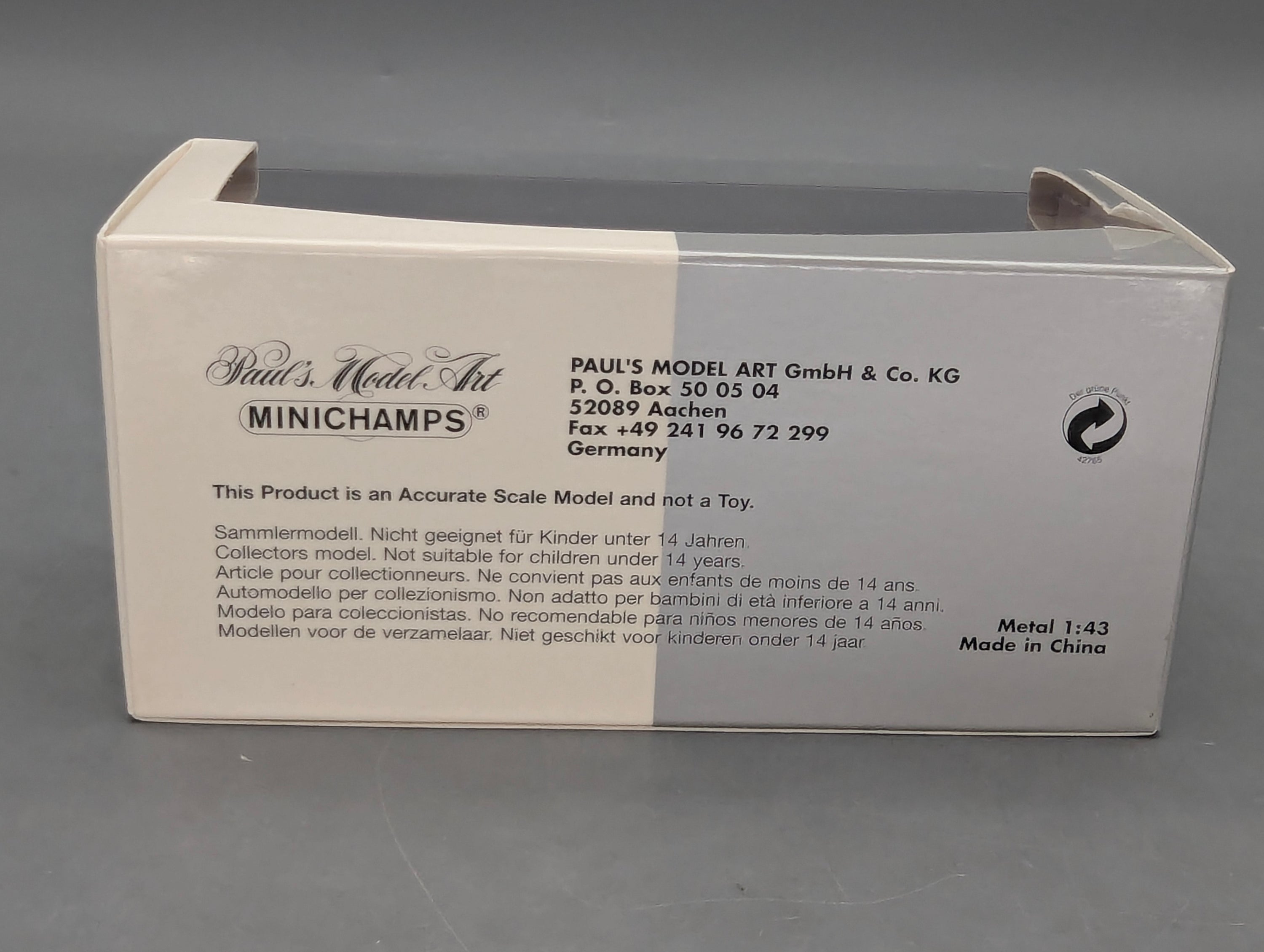 Modellautos 1:43 Minichamps Audi A2 Jaipurrot mit Dealer OVP