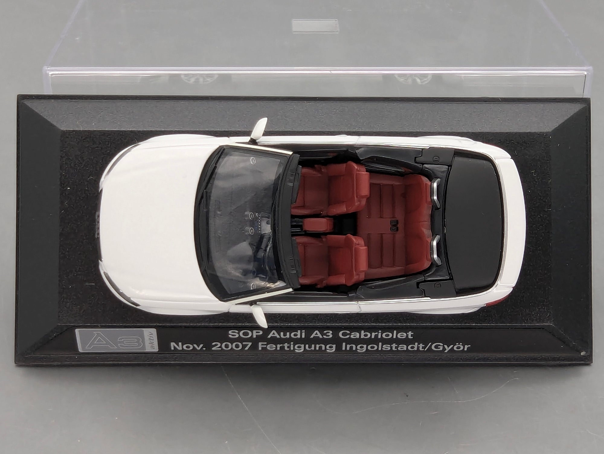 Modellautos 1:43 Minichamps Audi A3 Cabriolet 2007 Weiiß mit Dealer OVP