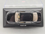 Modellautos 1:43 Minichamps Audi A8 Phantomschwarz Schwarz mit Dealer OVP