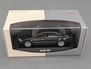 Modellautos 1:43 Minichamps Audi A8 Phantomschwarz Schwarz mit Dealer OVP