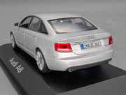 Modellautos 1:43 Minichamps Audi A6 Eissilber Metallic mit Dealer OVP