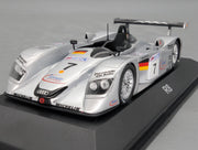 Modellautos 1:43 Minichamps Audi R8 24h Le Mans 2000 Silber #7 mit Dealer OVP