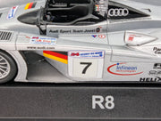 Modellautos 1:43 Minichamps Audi R8 24h Le Mans 2000 Silber #7 mit Dealer OVP