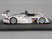 Modellautos 1:43 Minichamps Audi R8 24h Le Mans 2000 Silber #7 mit Dealer OVP