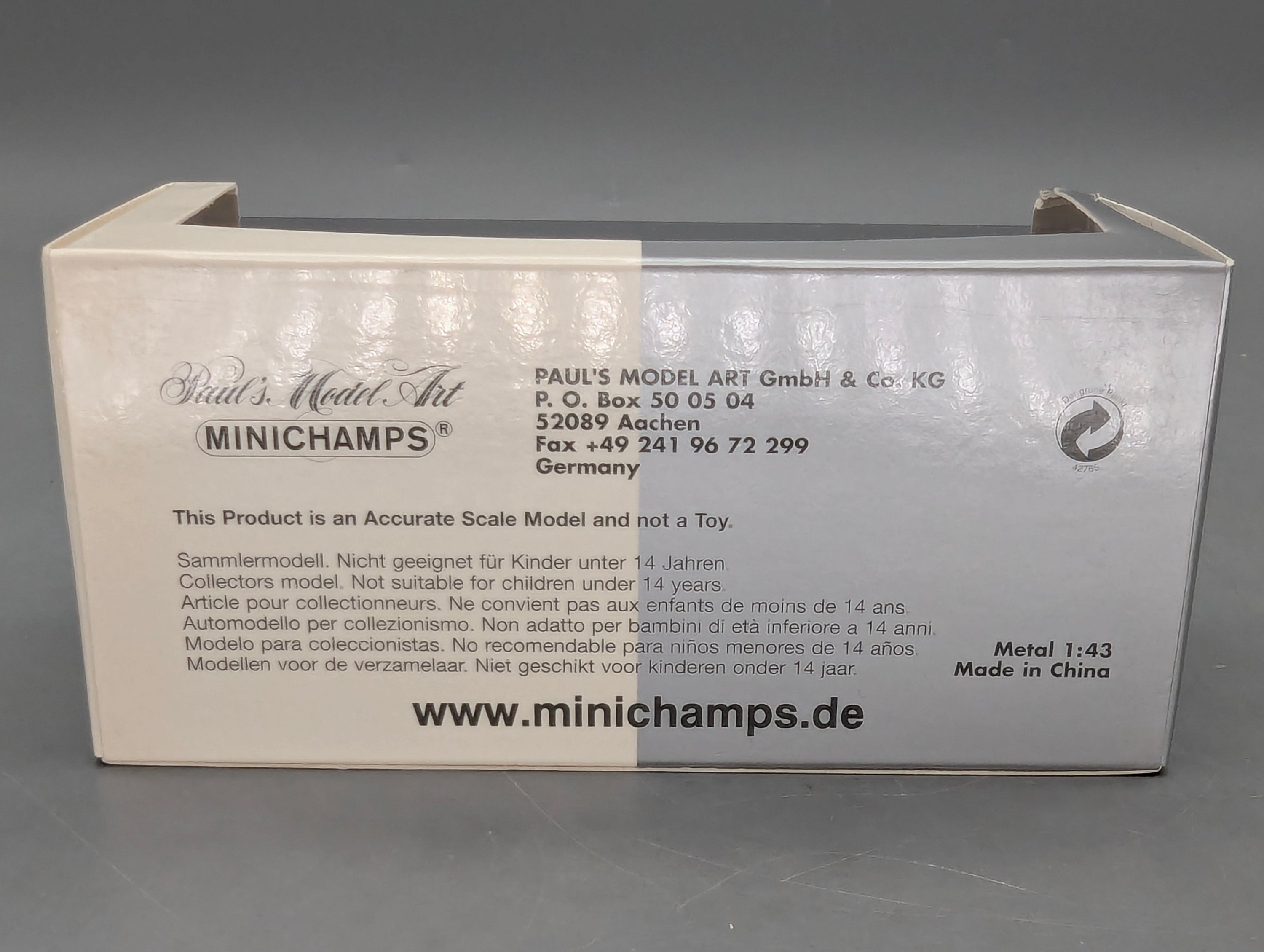 Modellautos 1:43 Minichamps Audi R8 24h Le Mans 2000 Silber #7 mit Dealer OVP