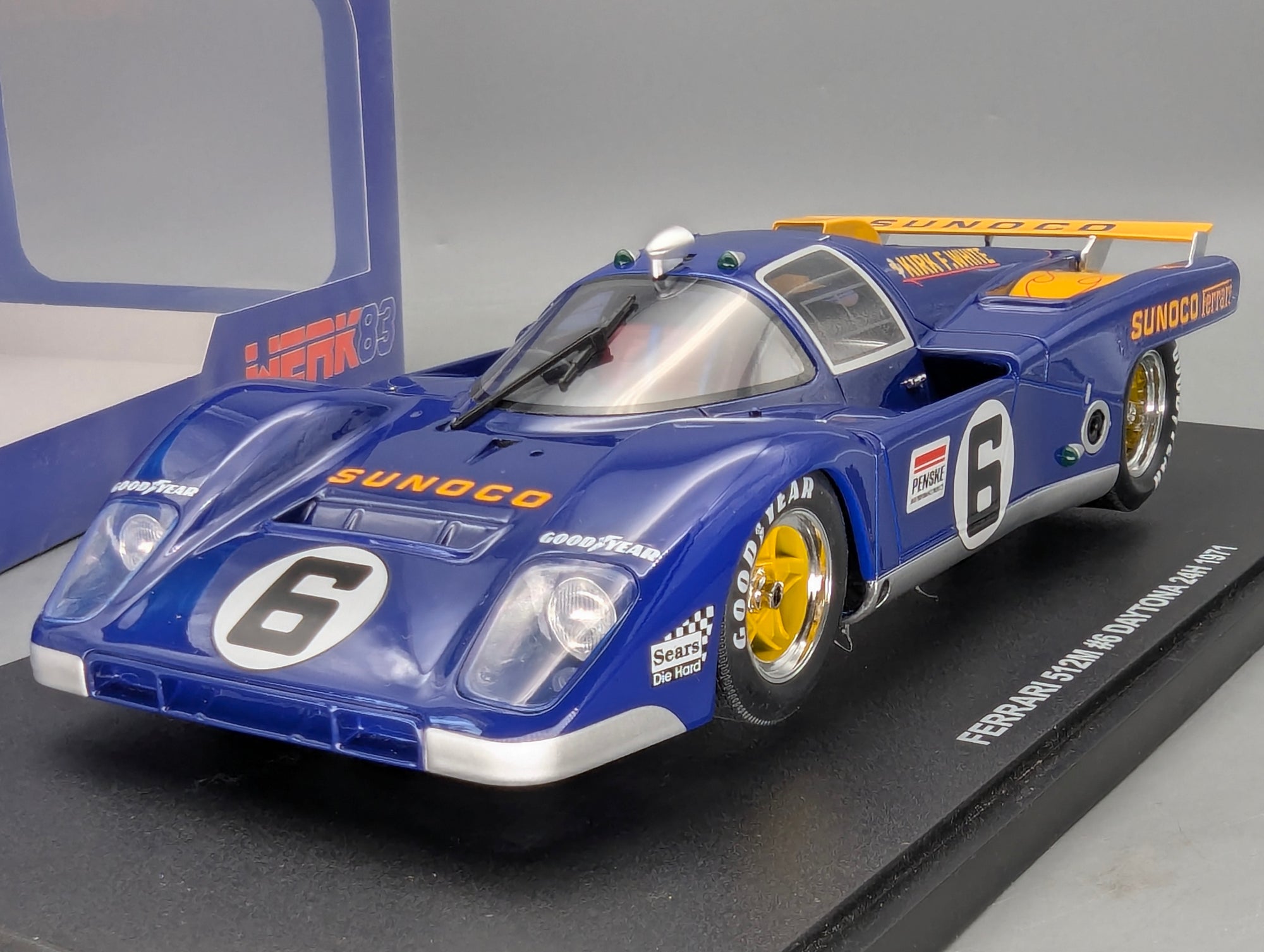 Modellautos 1:18 Werk83 Ferrari 512M 24h Daytona 1971 #6 mit OVP