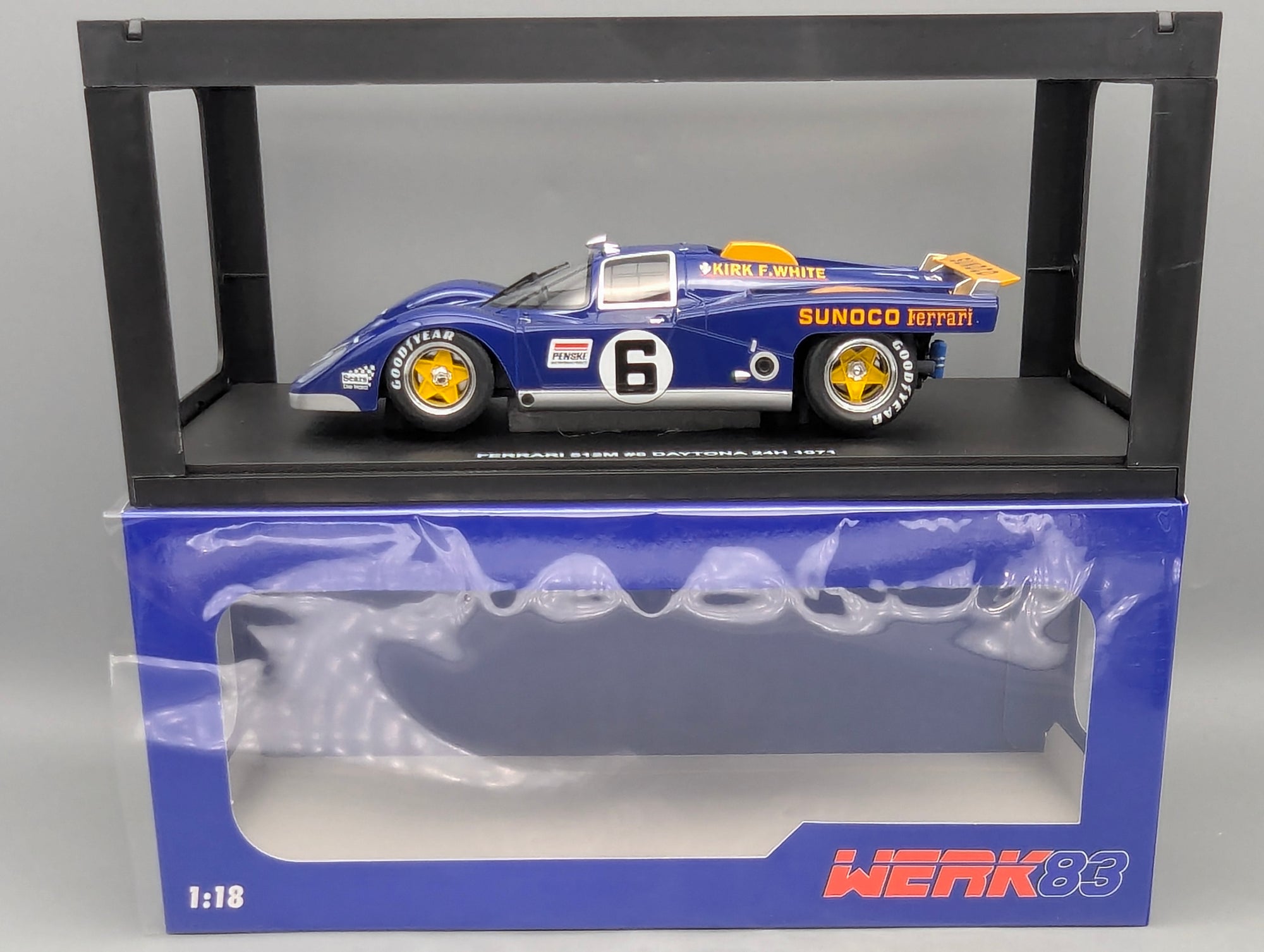 Modellautos 1:18 Werk83 Ferrari 512M 24h Daytona 1971 #6 mit OVP